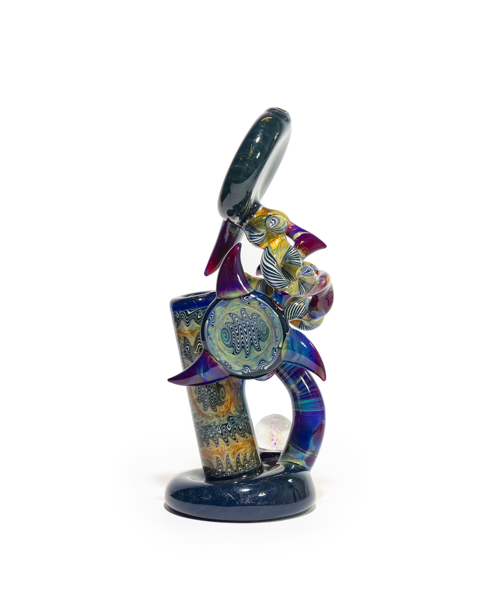 Portal Glass - Dewar - Blue, Purple and White
