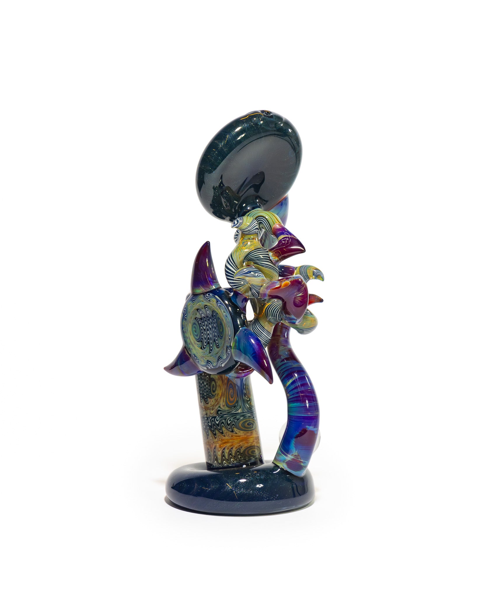 Portal Glass - Dewar - Blue, Purple and White