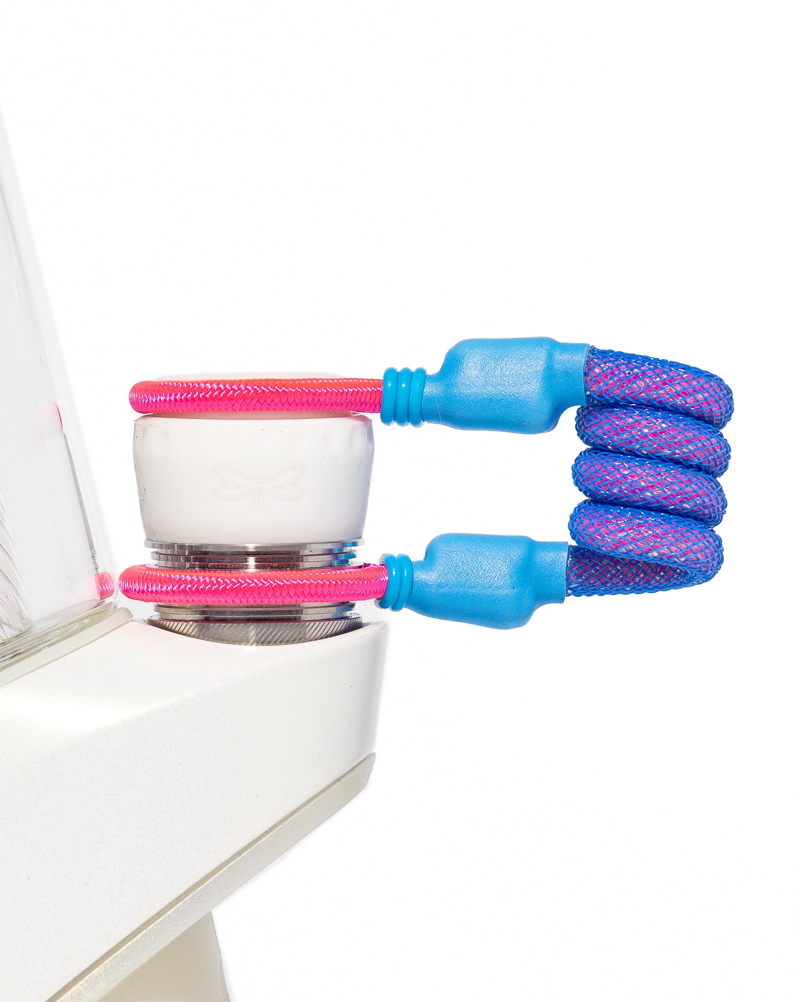 Tuff Tether - Coil Tether - Lazer Beam (UV)