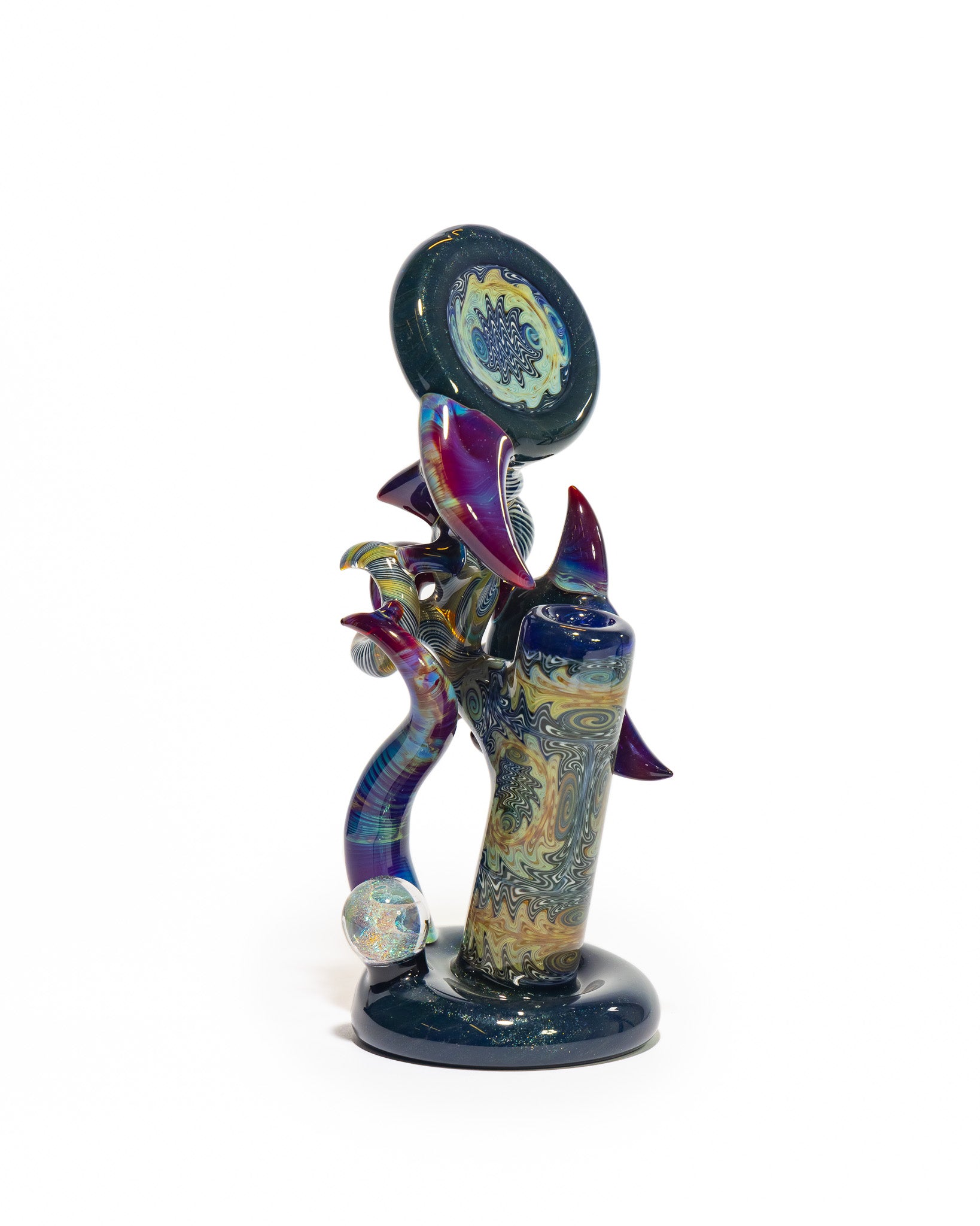 Portal Glass - Dewar - Blue, Purple and White