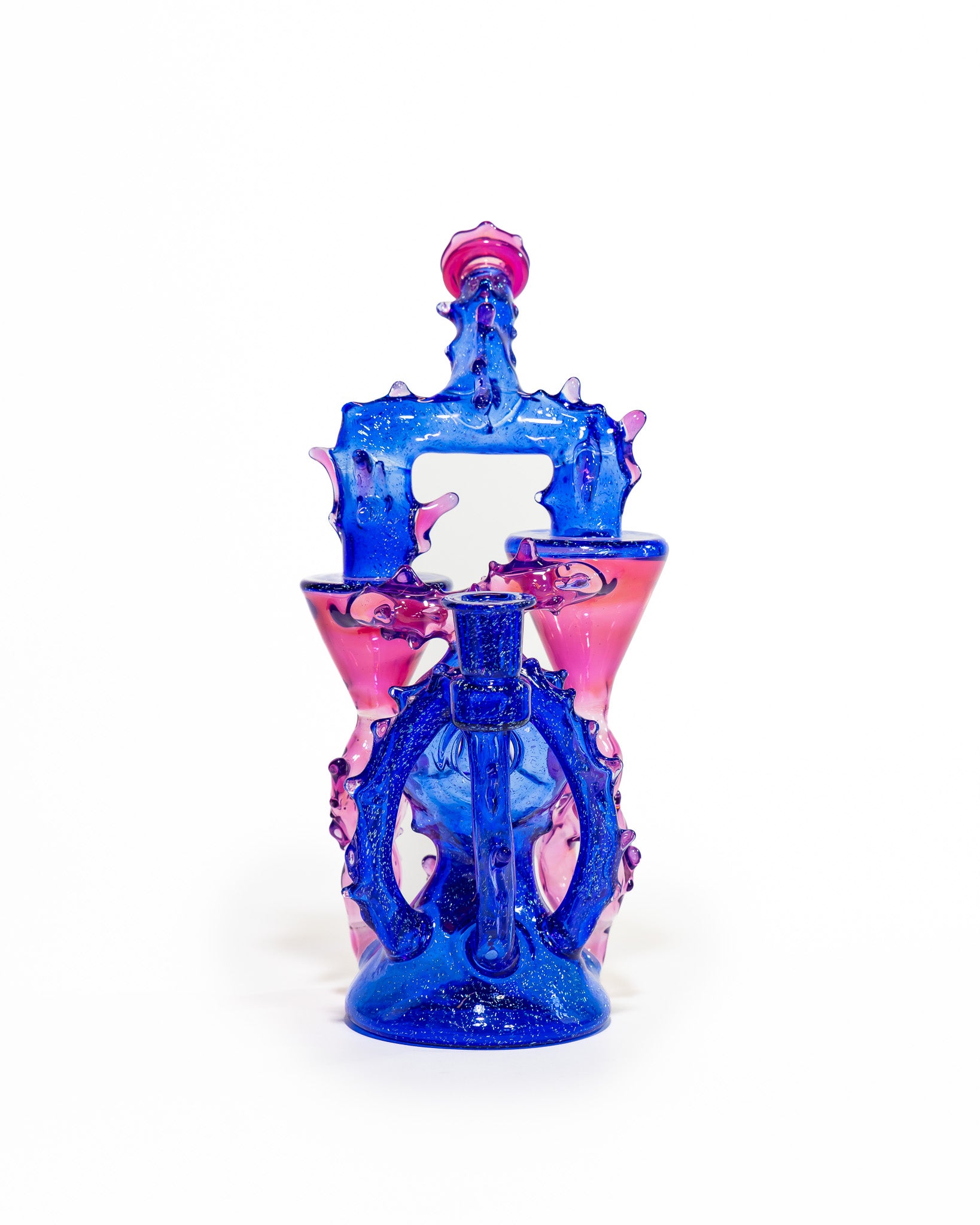 23 Glass - Double Recycler - Blue & Purple