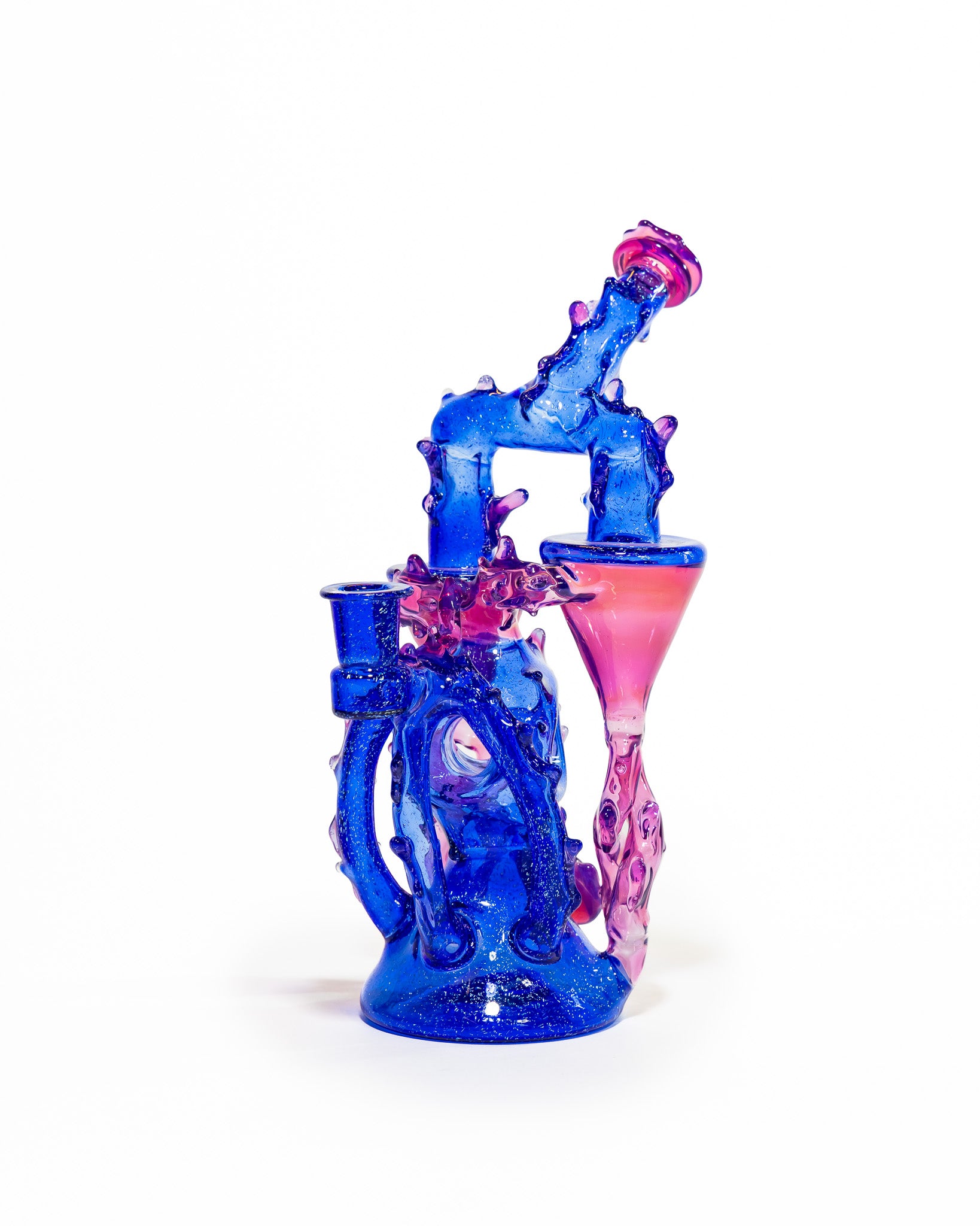 23 Glass - Double Recycler - Blue & Purple