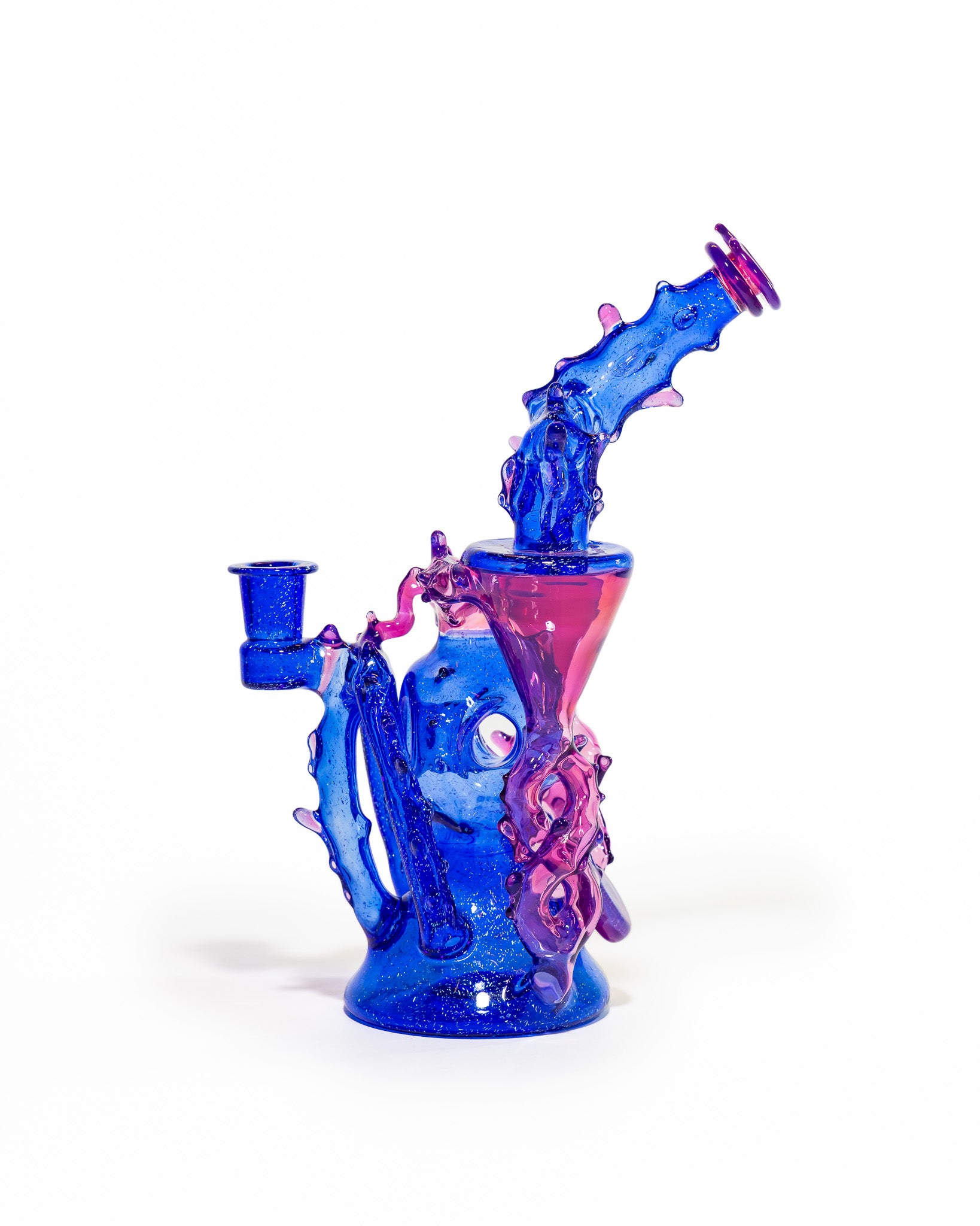 23 Glass - Double Recycler - Blue & Purple