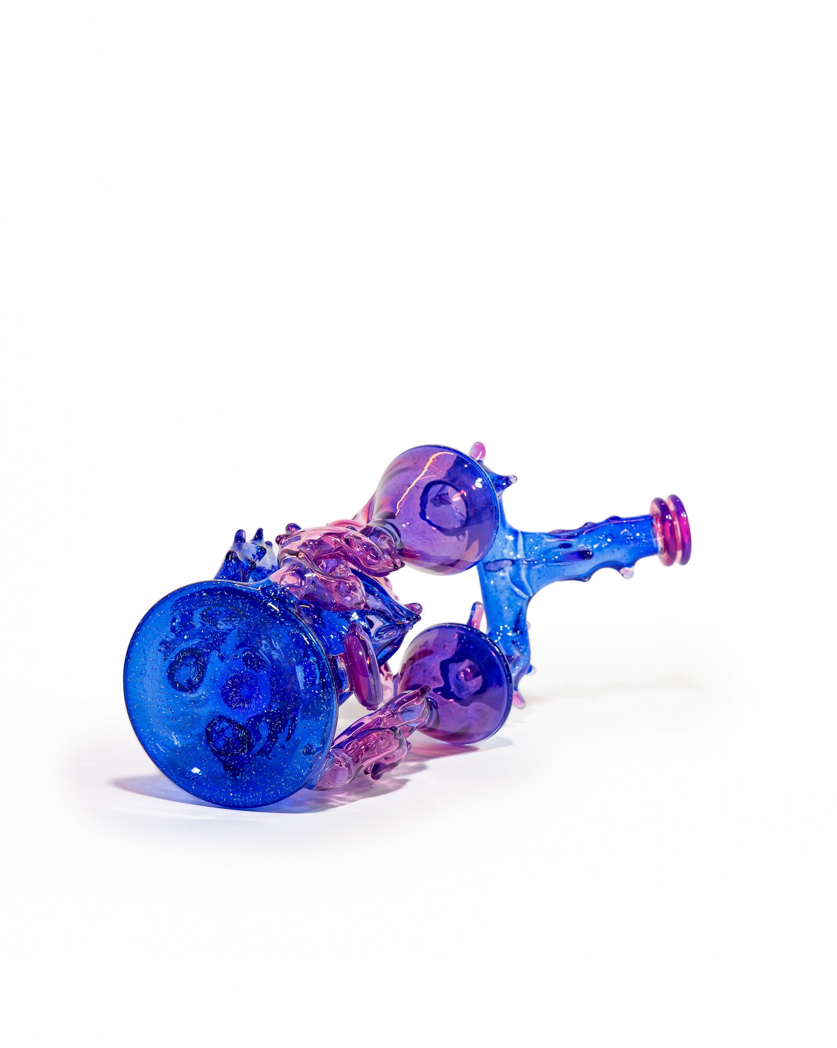 23 Glass - Double Recycler - Blue & Purple