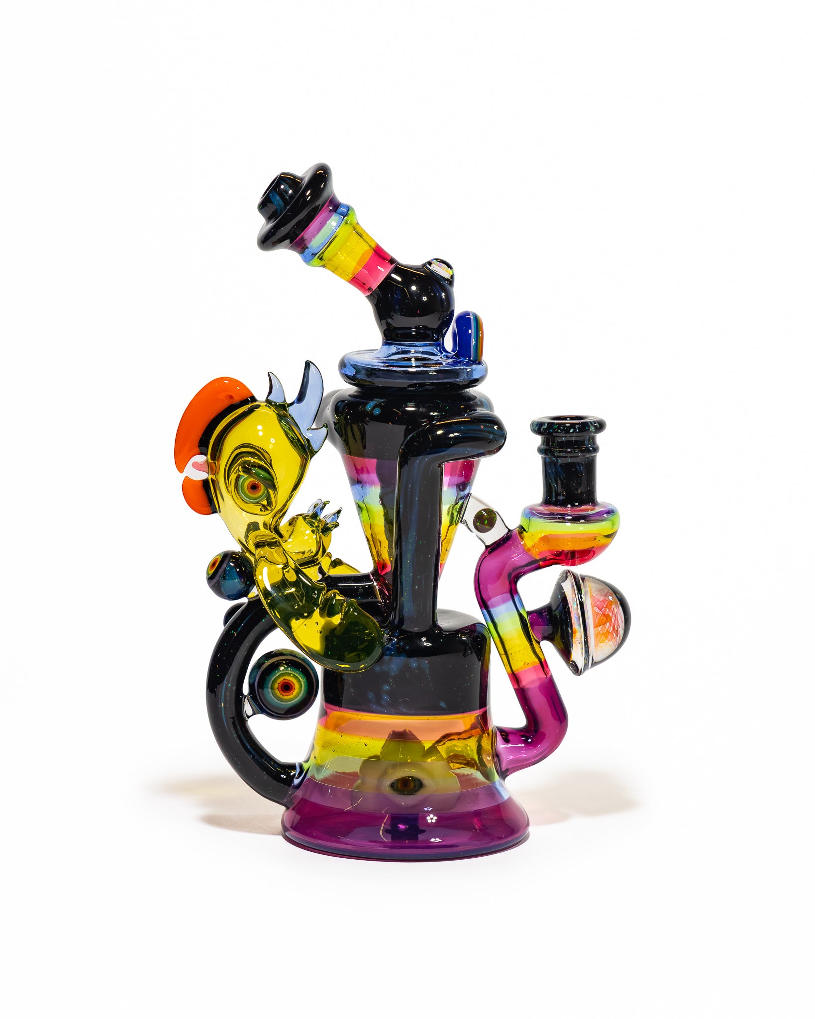 Big Z x RJ Glass - Collab Rainbow Toucan Recycler