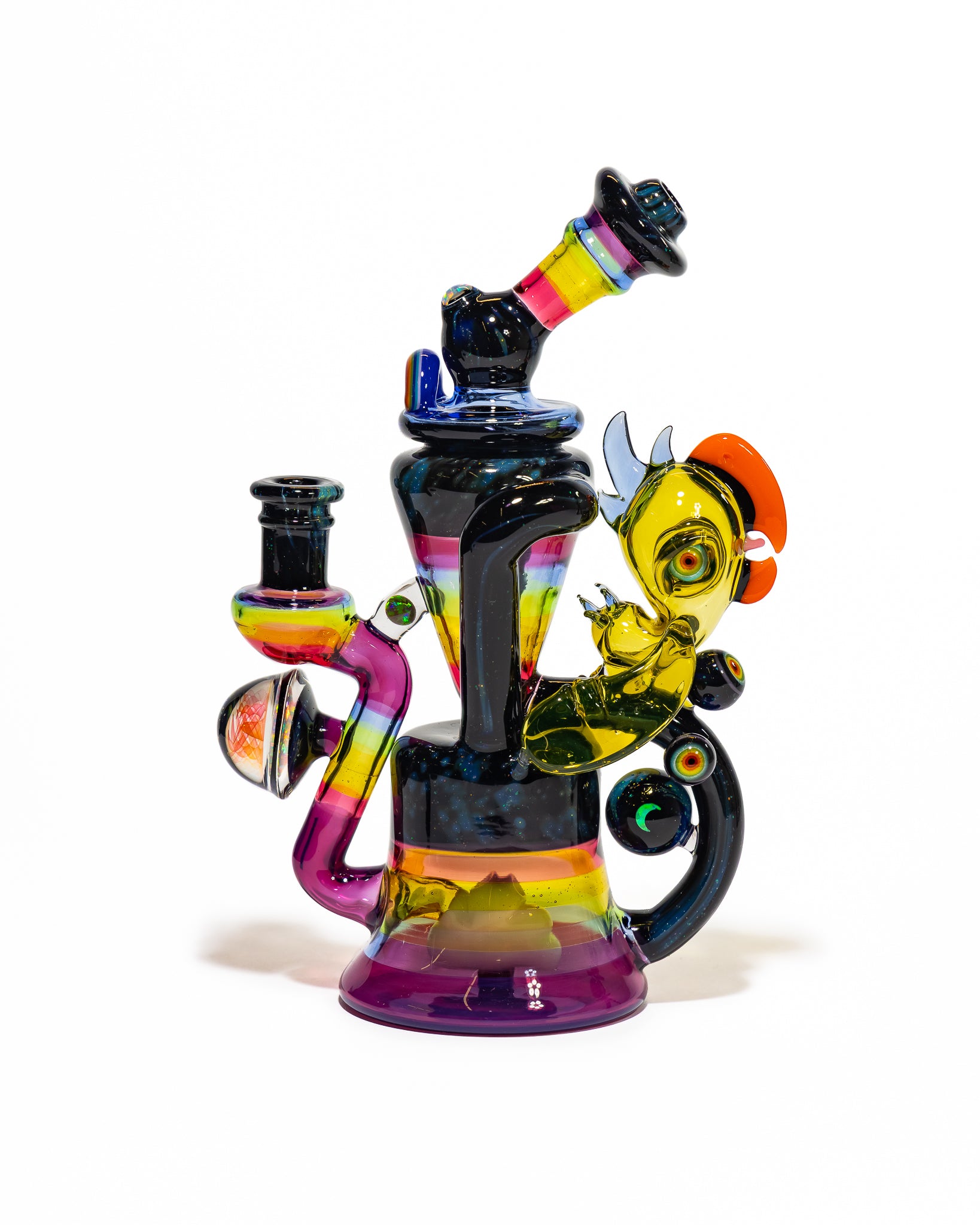 Big Z x RJ Glass - Collab Rainbow Toucan Recycler