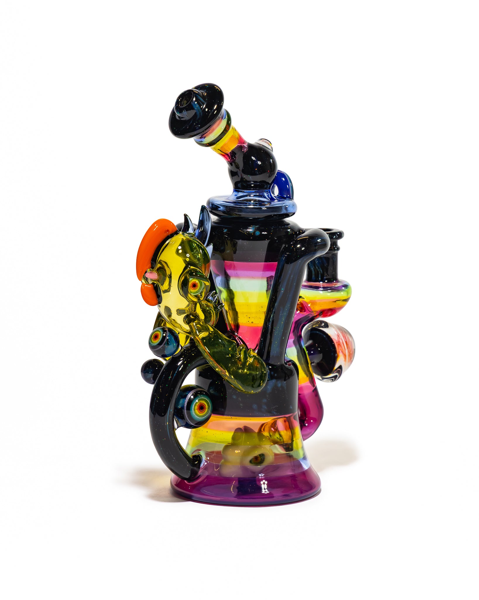 Big Z x RJ Glass - Collab Rainbow Toucan Recycler