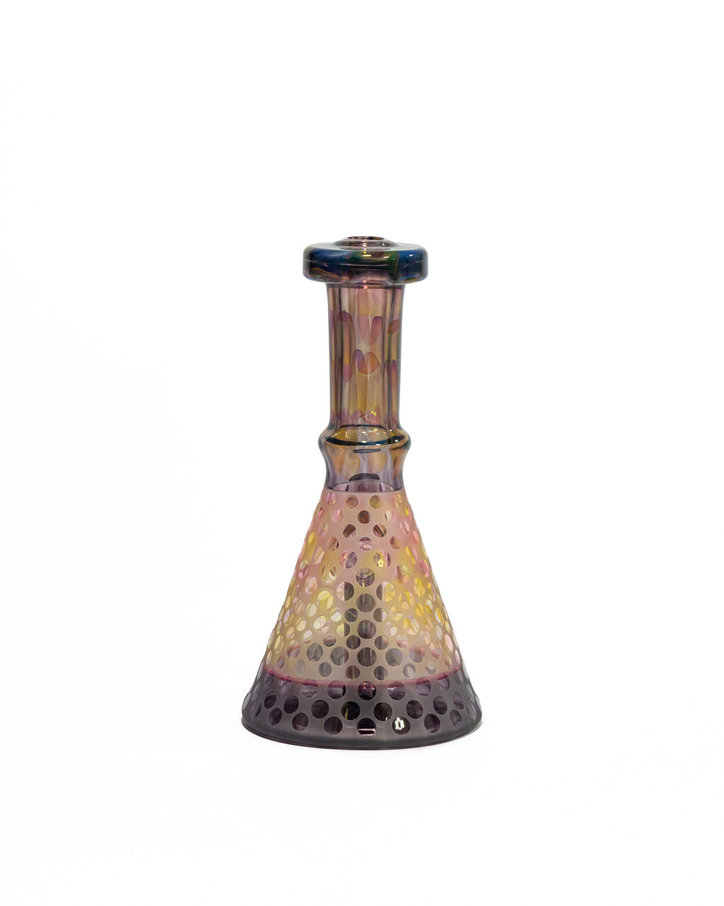 Gobs Glass - Beaker - Purple & Yellow