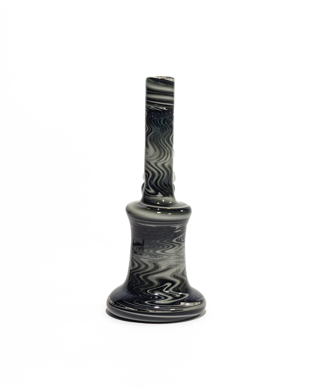Gobs Glass - Re Wig-Wag Bong - Black & White