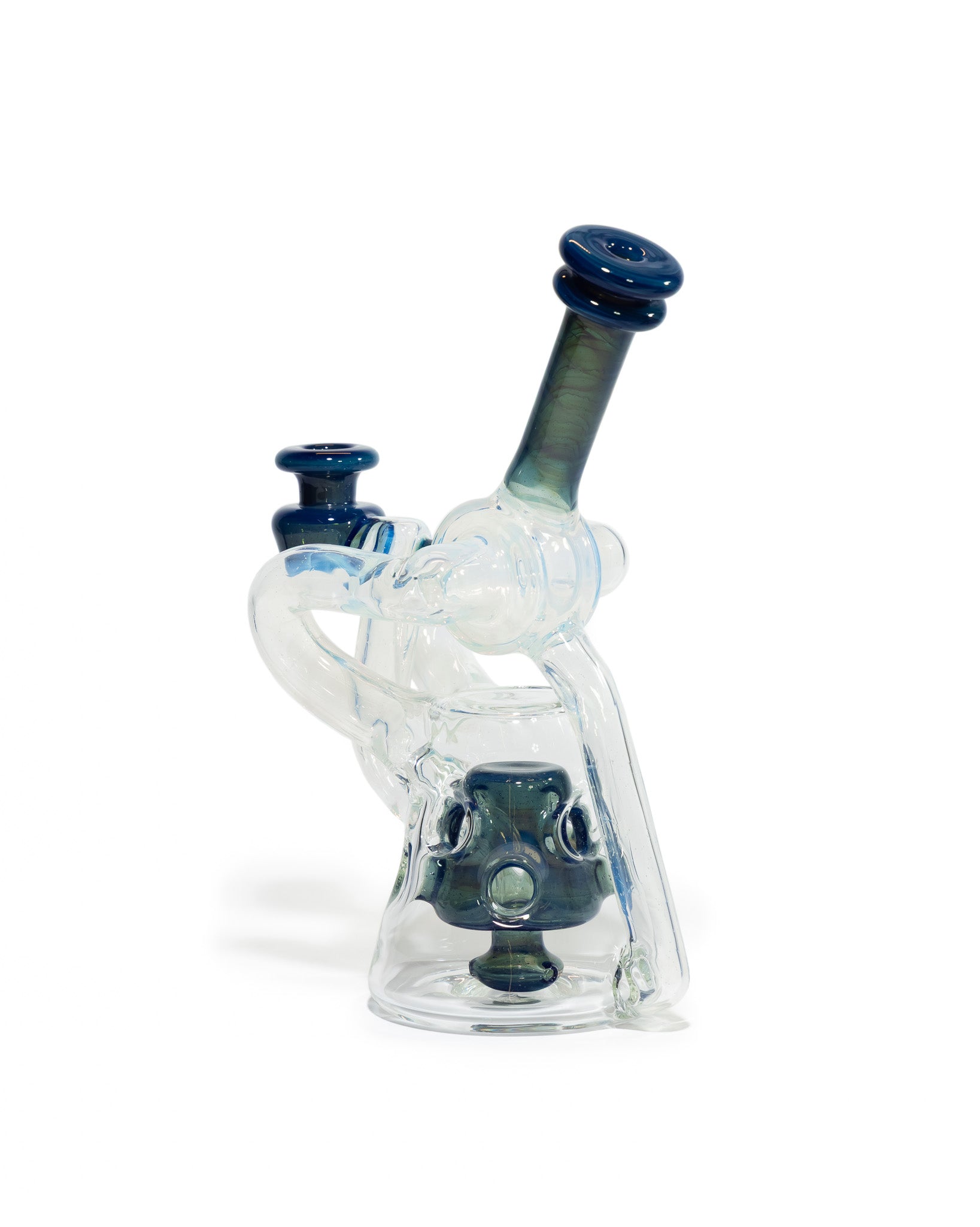 Red Tail Glass - V1 Terp Guzzler Recycler - Blue & Green