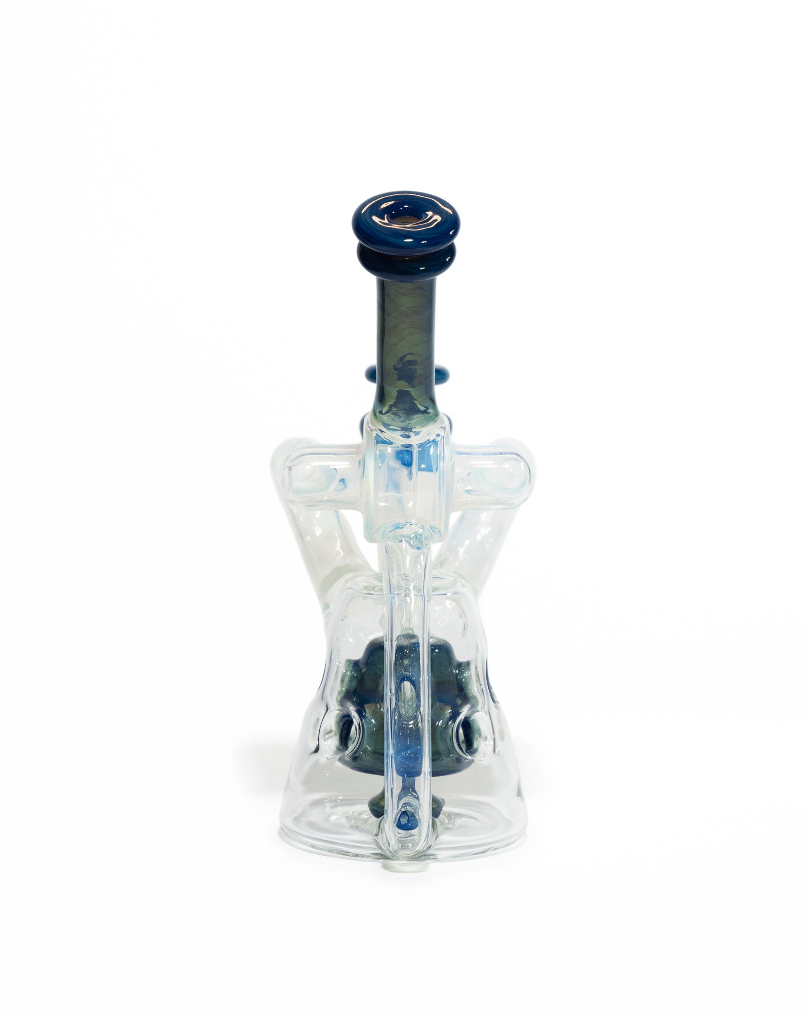 Red Tail Glass - V1 Terp Guzzler Recycler - Blue & Green