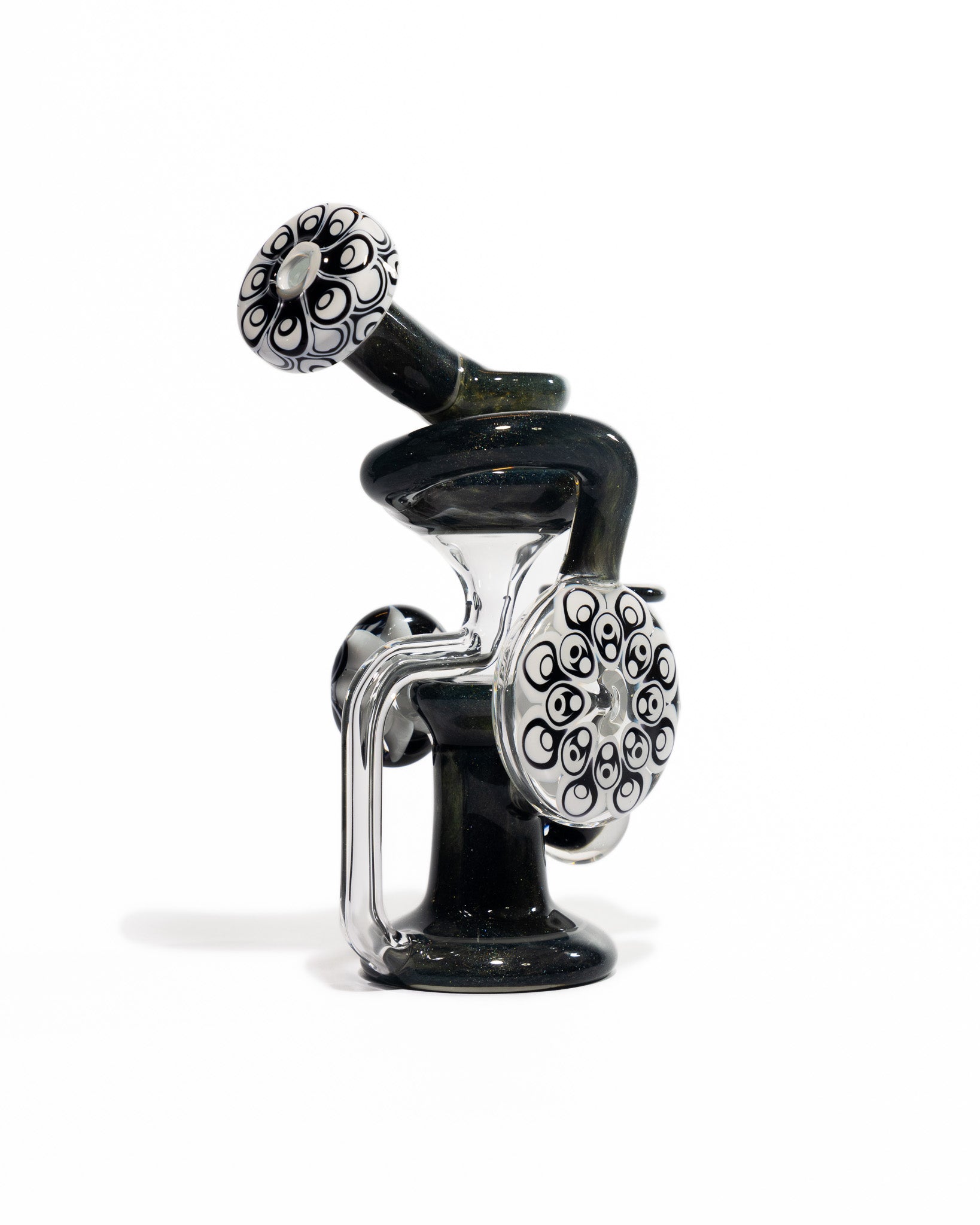 Robbie Lofland Glass x Padrick Newton - Sidecar Recycler - Black & White