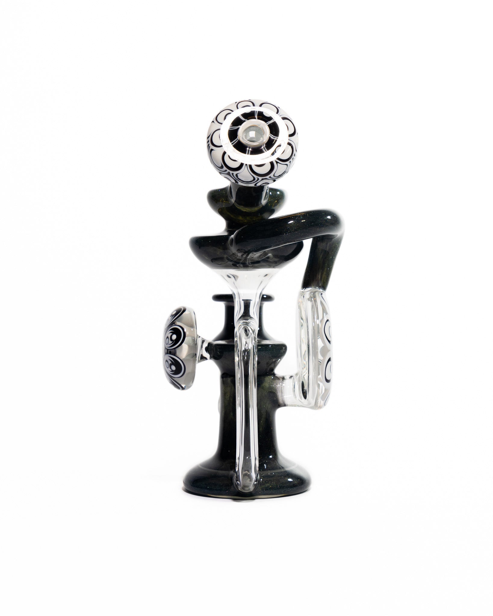 Robbie Lofland Glass x Padrick Newton - Sidecar Recycler - Black & White