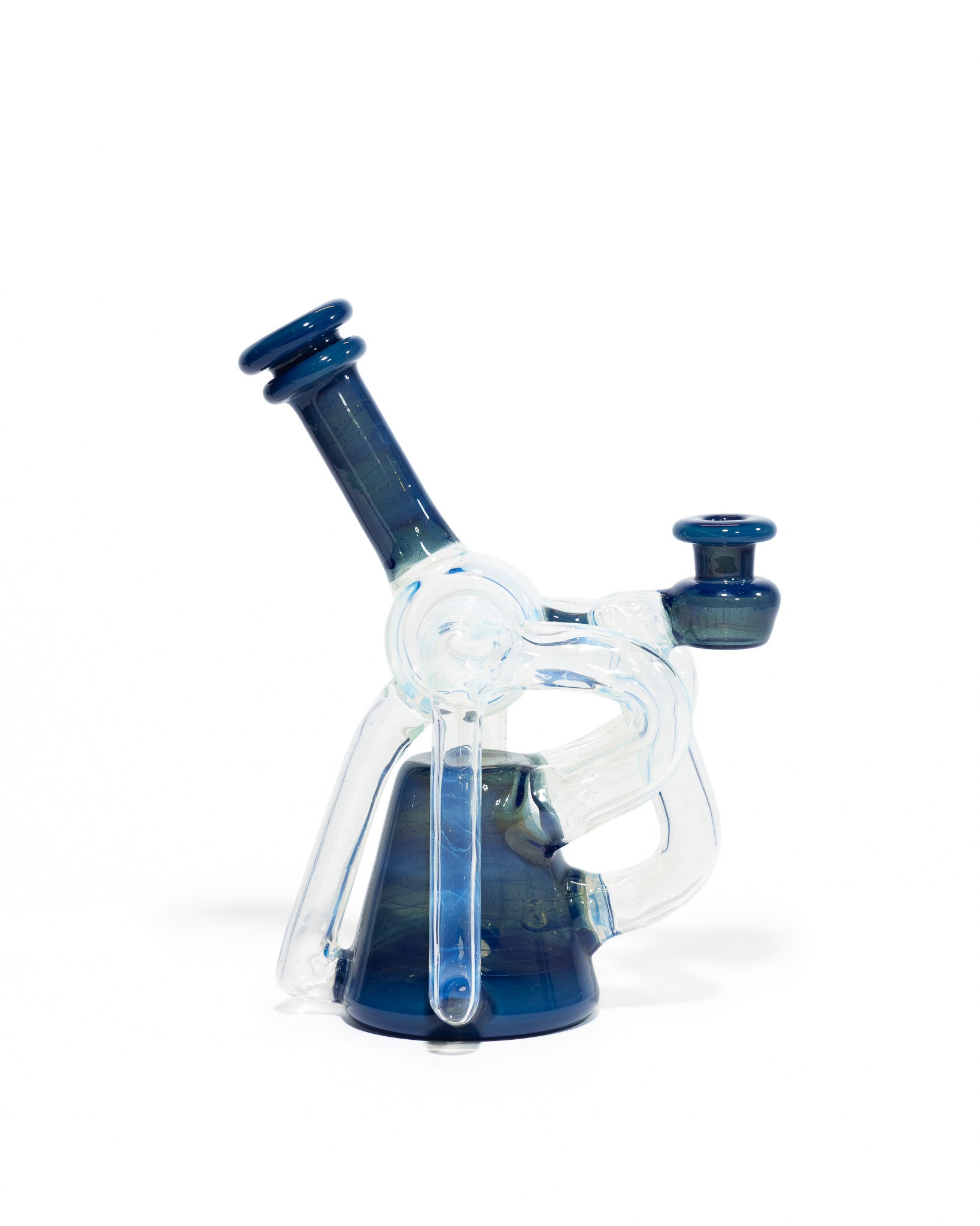 Red Tail Glass - V2 Terp Guzzler Recycler - Ghost & Blue Slyme