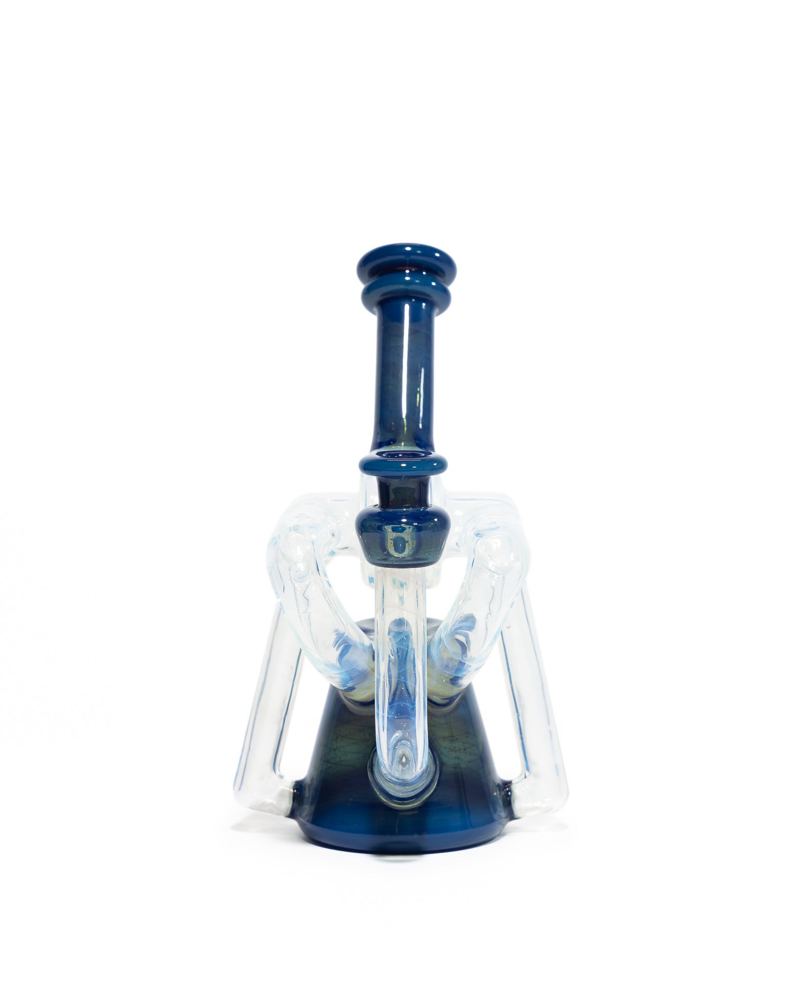 Red Tail Glass - V2 Terp Guzzler Recycler - Ghost & Blue Slyme