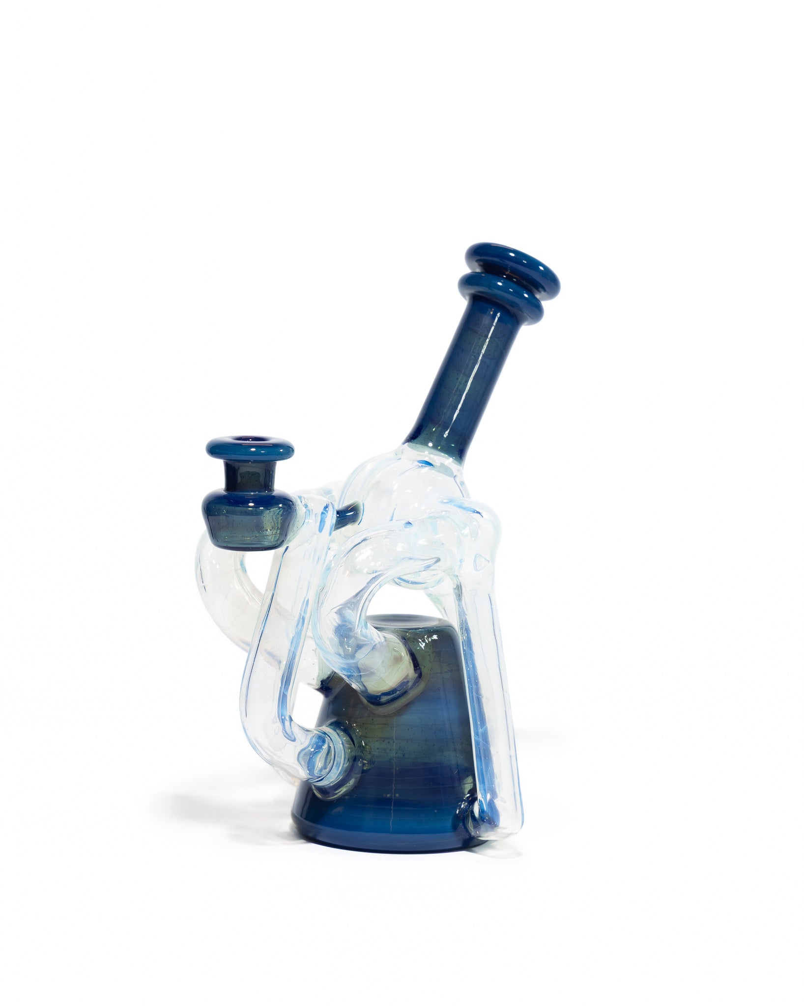 Red Tail Glass - V2 Terp Guzzler Recycler - Ghost & Blue Slyme