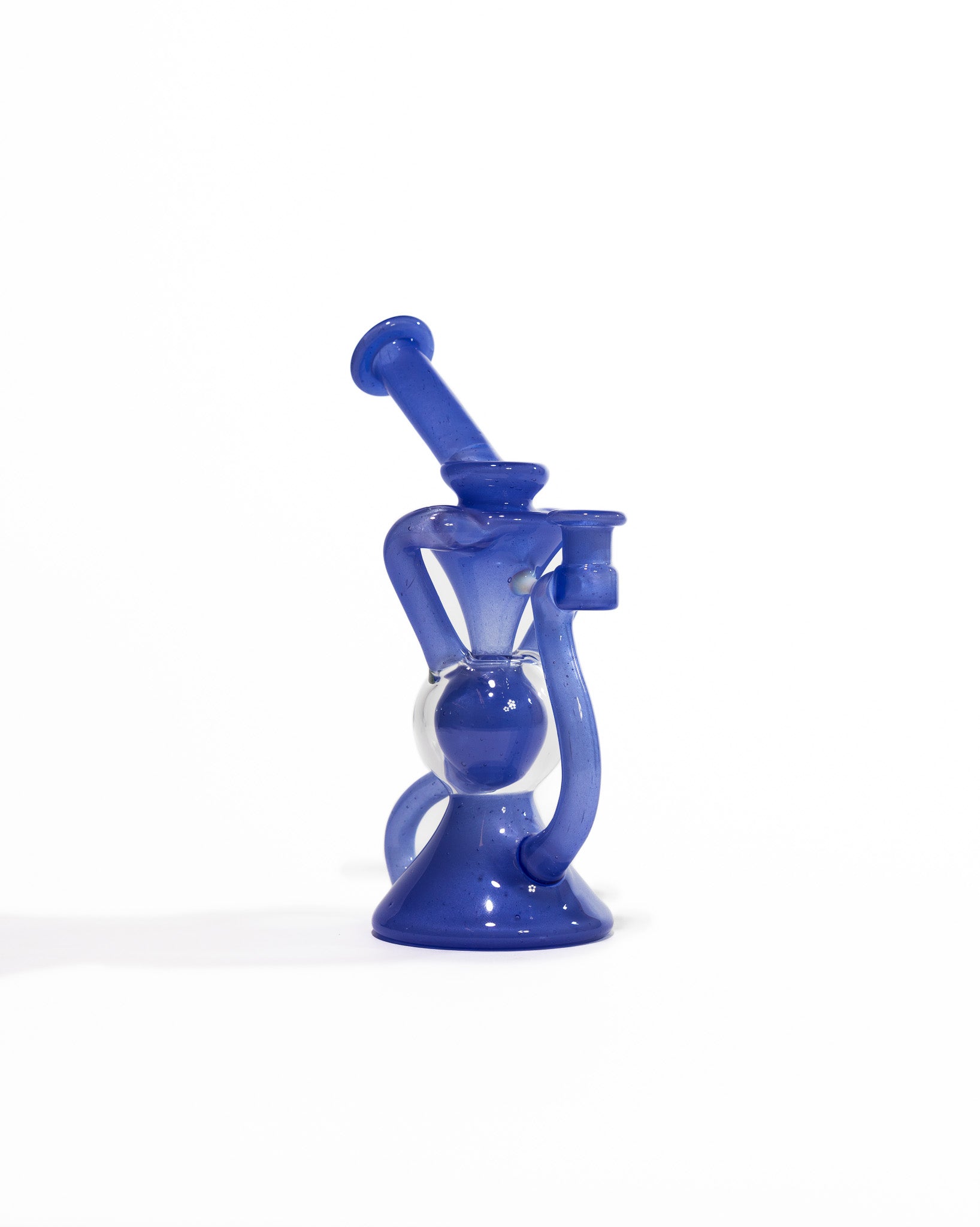 Blew Glass - Dual Uptake Recycler - Blue