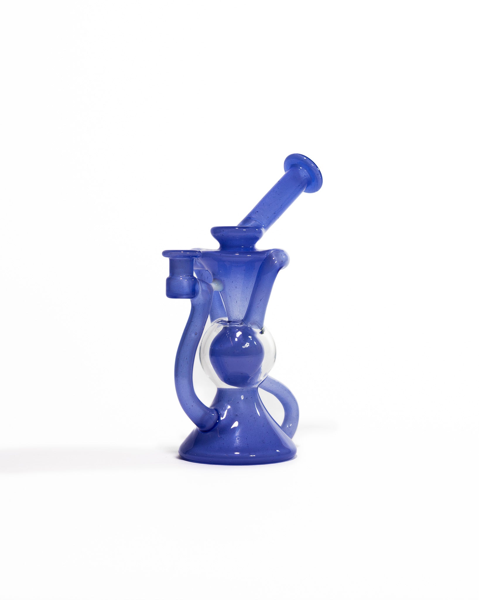 Blew Glass - Dual Uptake Recycler - Blue