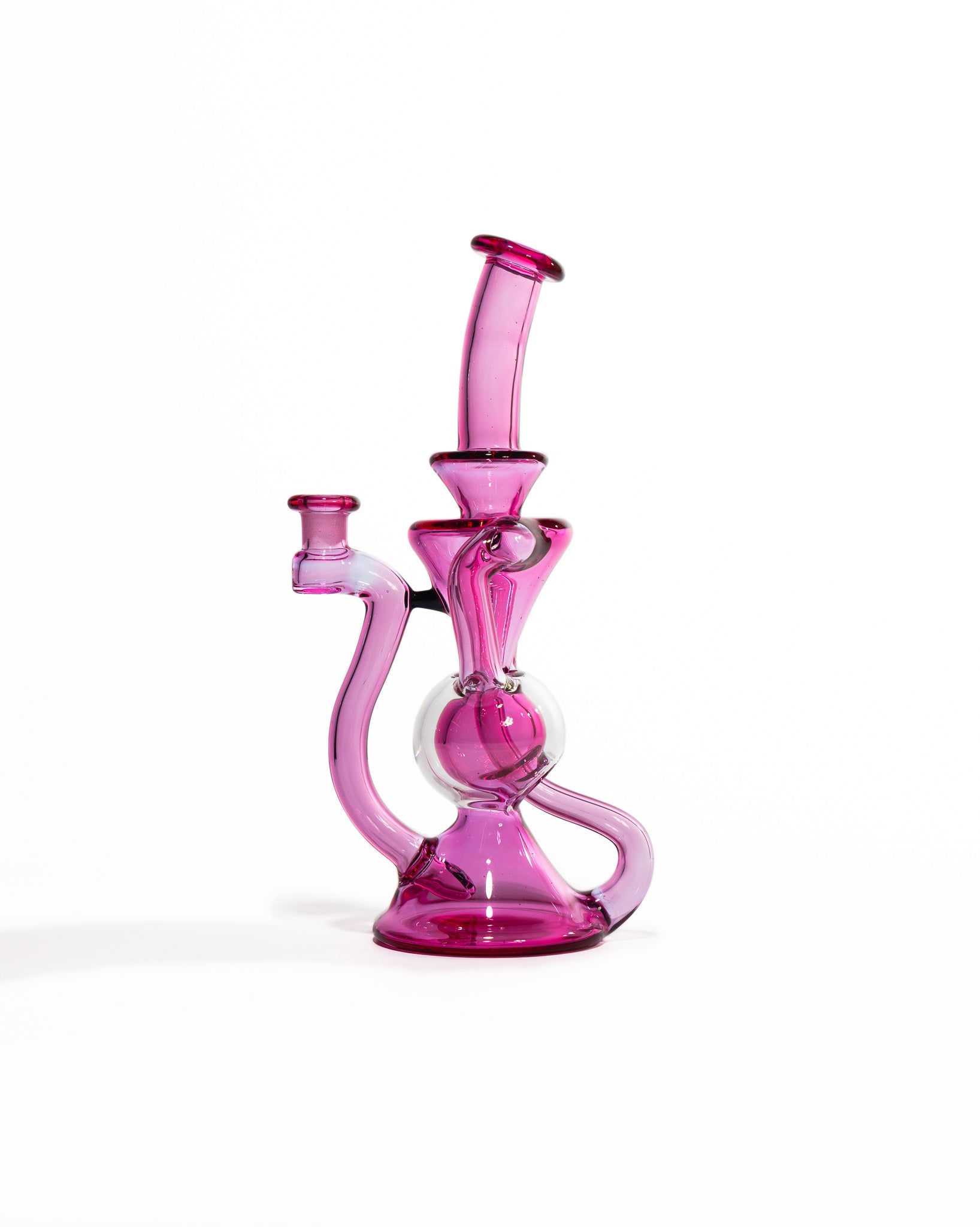 Blew Glass - Dual Uptake Recycler - Pink
