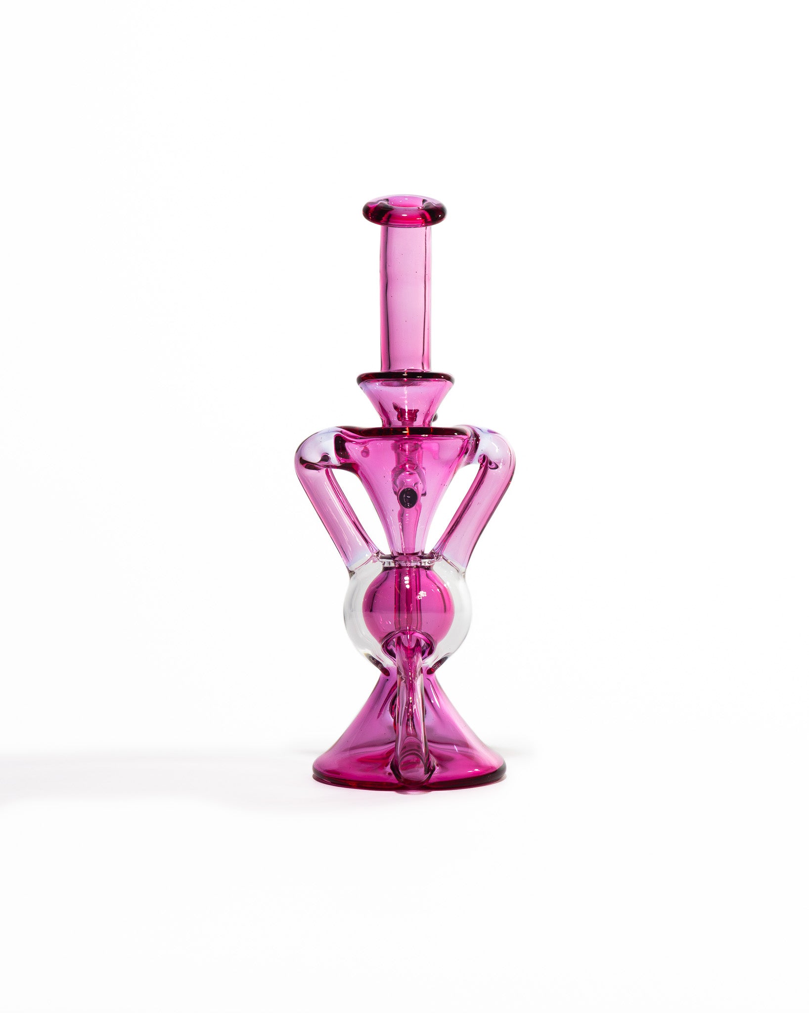 Blew Glass - Dual Uptake Recycler - Pink