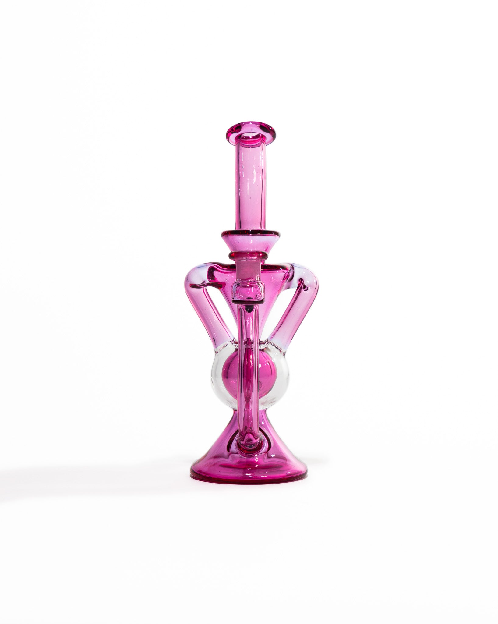 Blew Glass - Dual Uptake Recycler - Pink