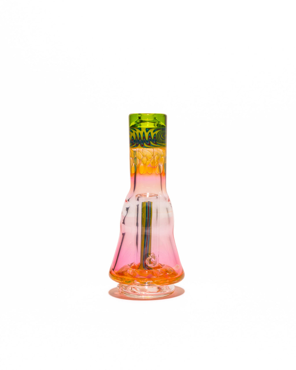 Nes Glass - Puffco Attachment - Green Half Worked (Short)