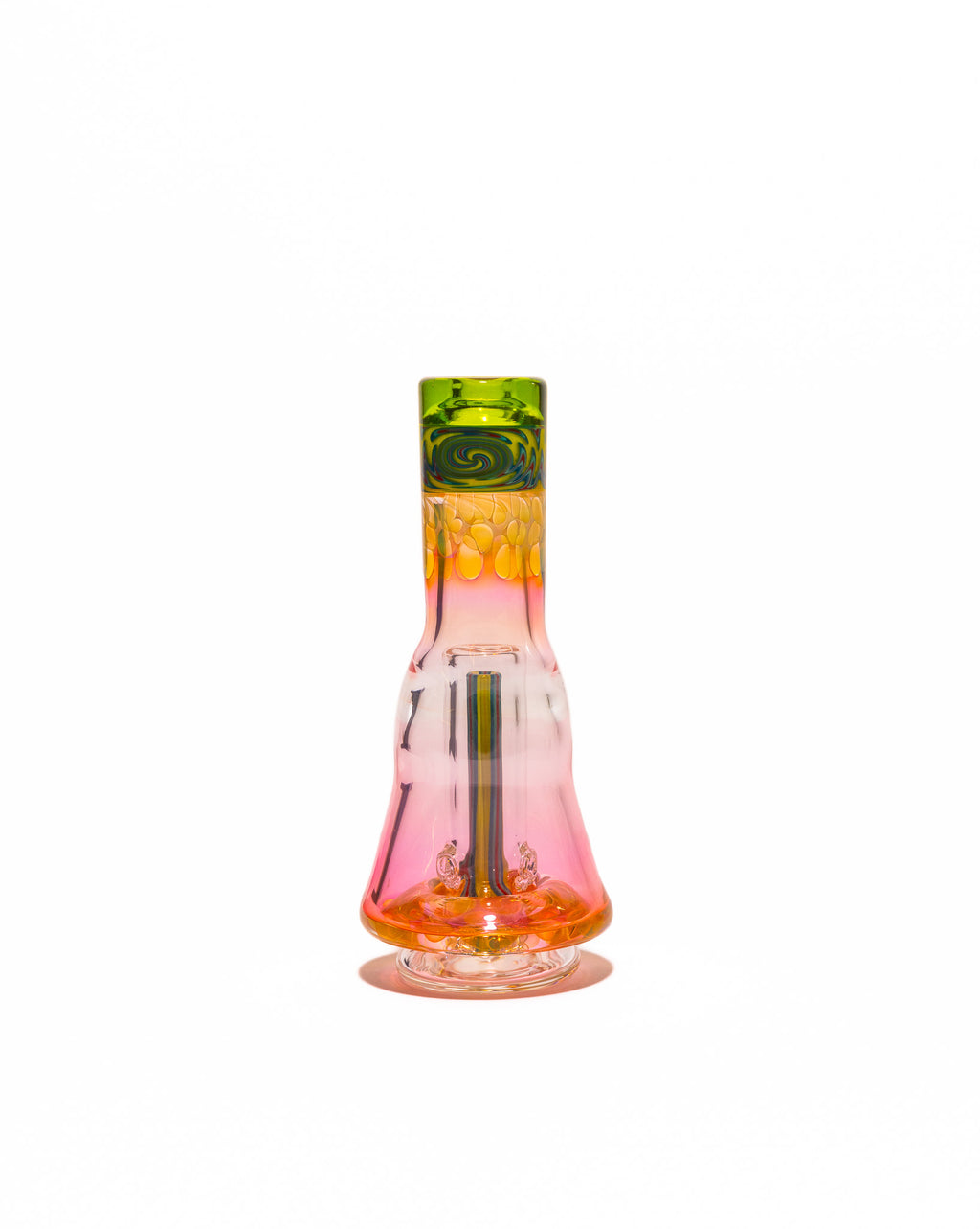 Nes Glass - Puffco Attachment - Green Half Worked (Short)