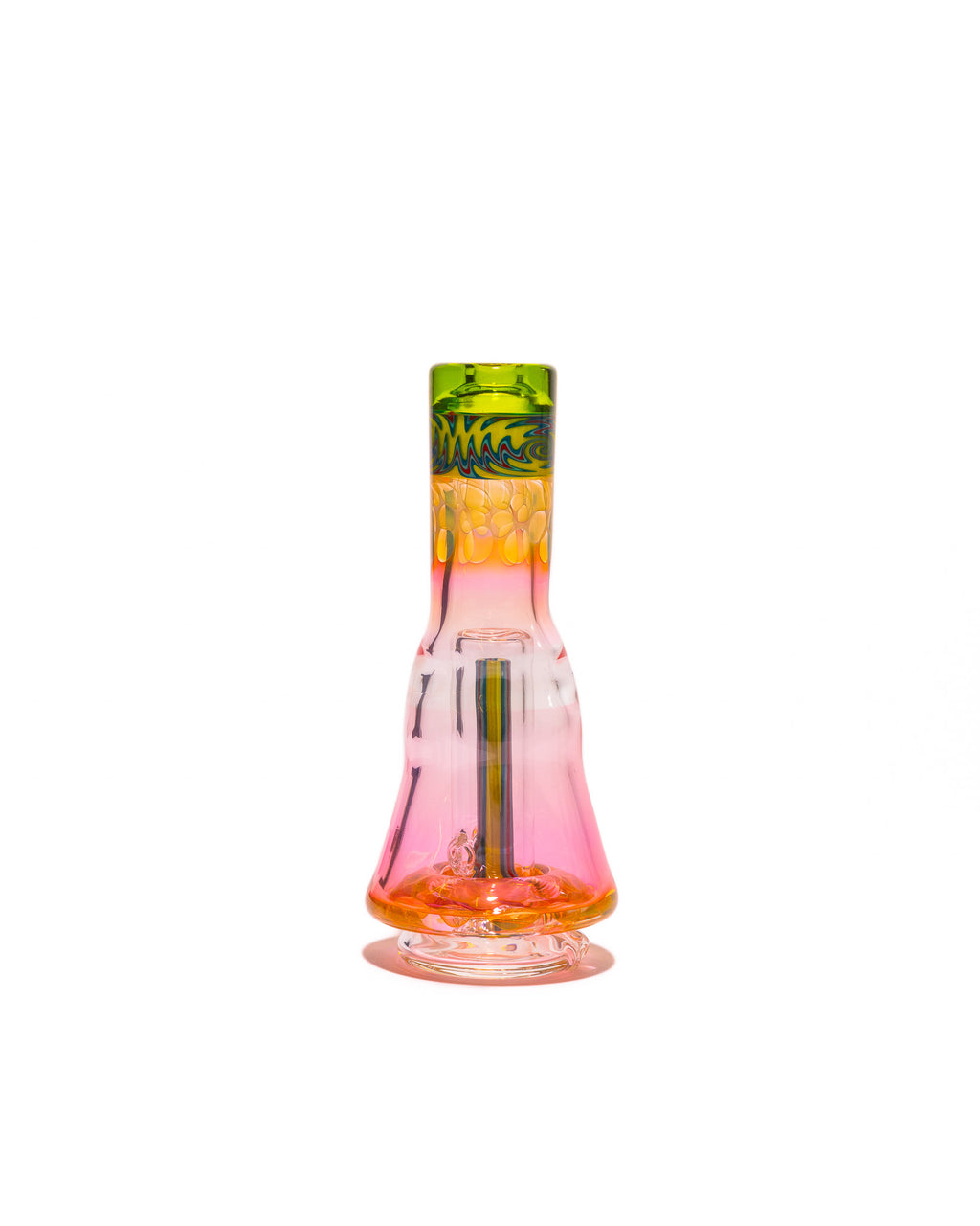 Nes Glass - Puffco Attachment - Green Half Worked (Short)