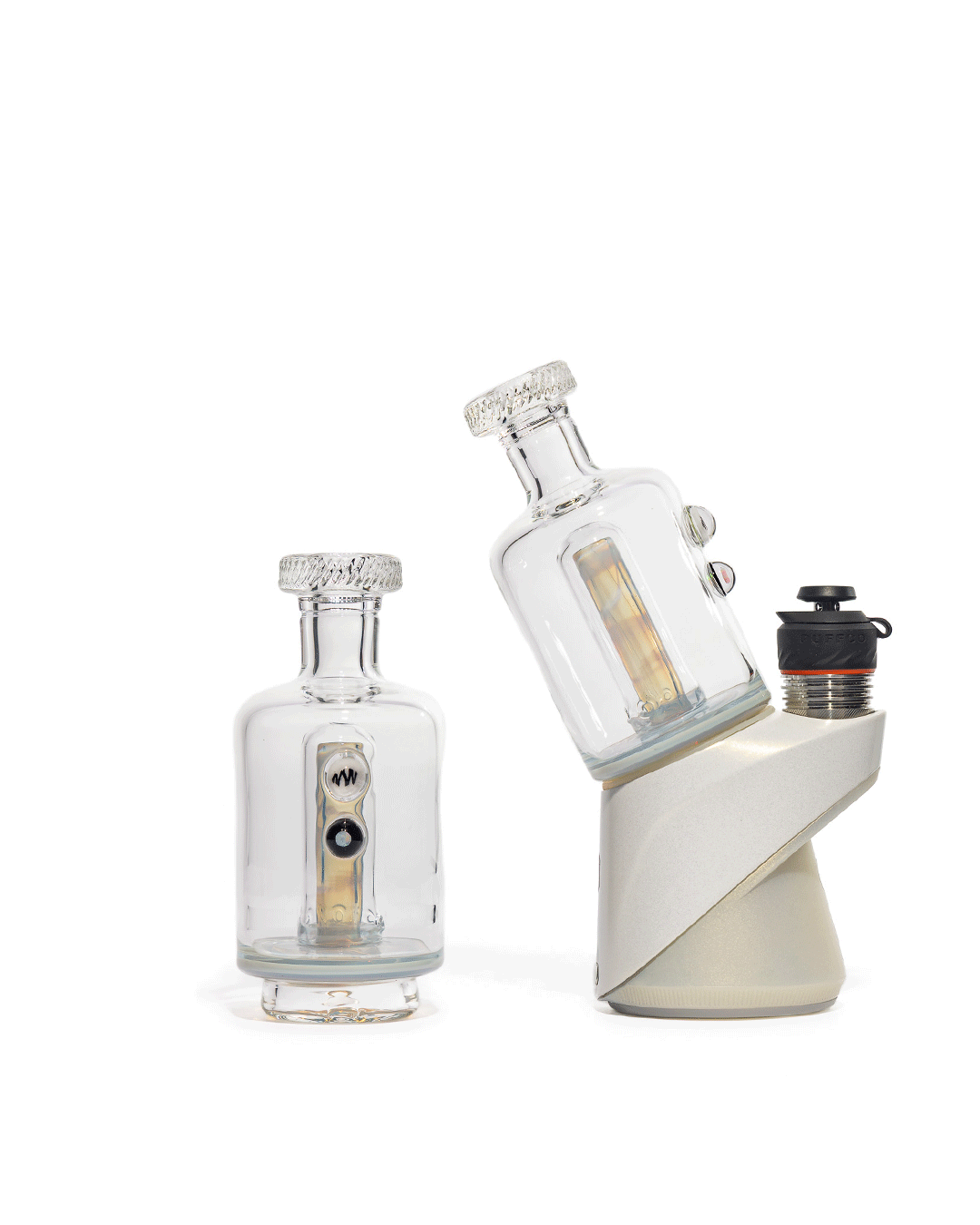 Mac White Glass - Puffco Bubbler Attachment - Mirage (CFL)