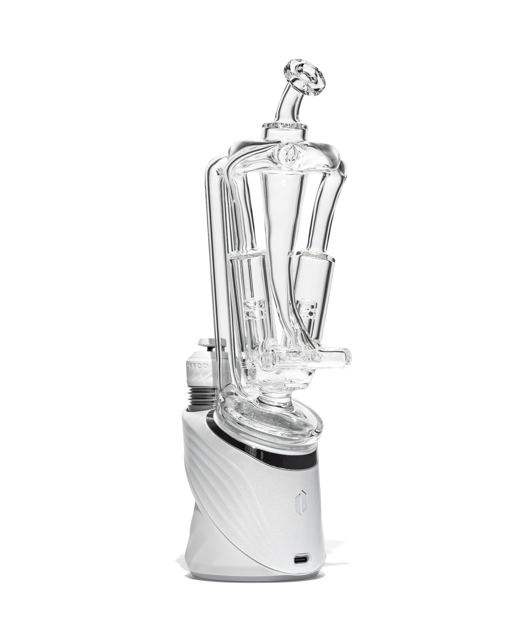 NIB Glass - Puffco V-Twin Recycler - Clear