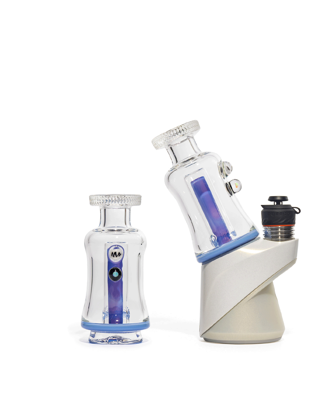 Mac White Glass - Puffco Bubbler Attachment - Opal Skyline