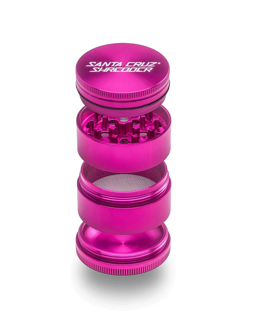 Santa Cruz Shredder - Aluminum 4 Piece Herb Grinders - Medium