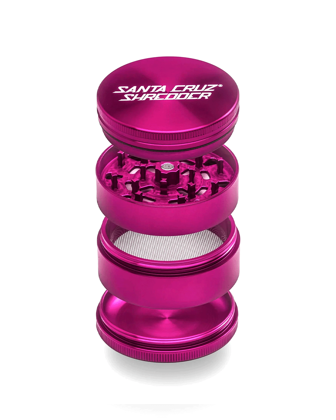 Santa Cruz Shredder - Aluminum 4 Piece Herb Grinders - Large