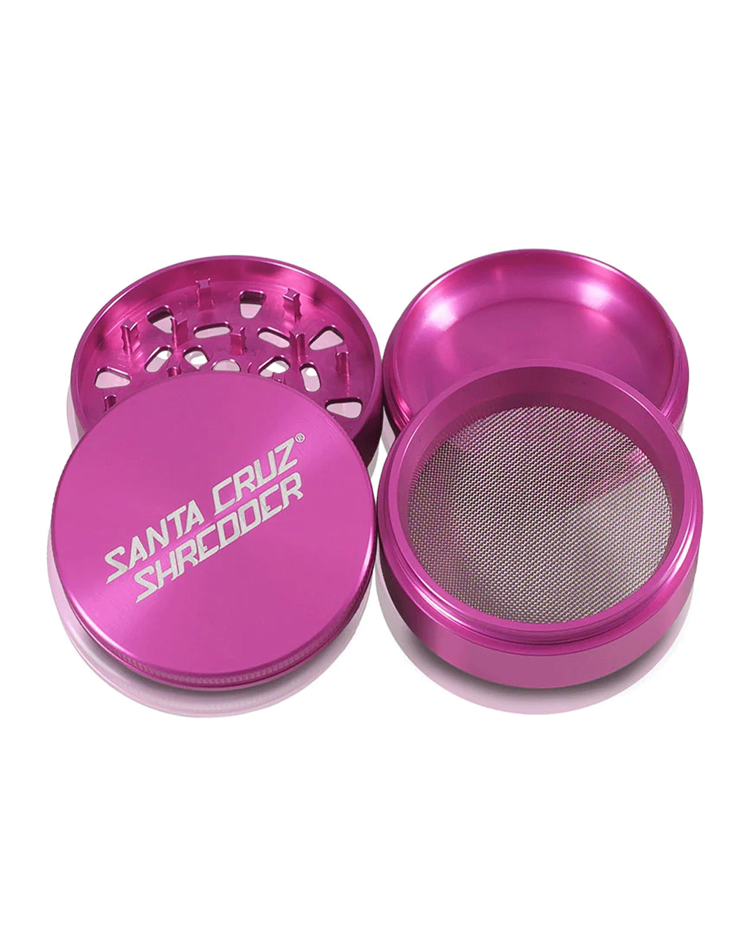 Santa Cruz Shredder - Aluminum 4 Piece Herb Grinders - Large