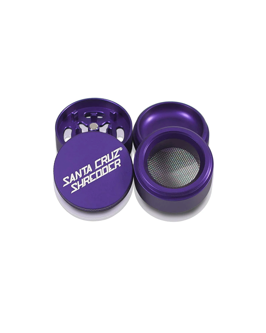 Santa Cruz Shredder - Aluminum 4 Piece Herb Grinders - Small