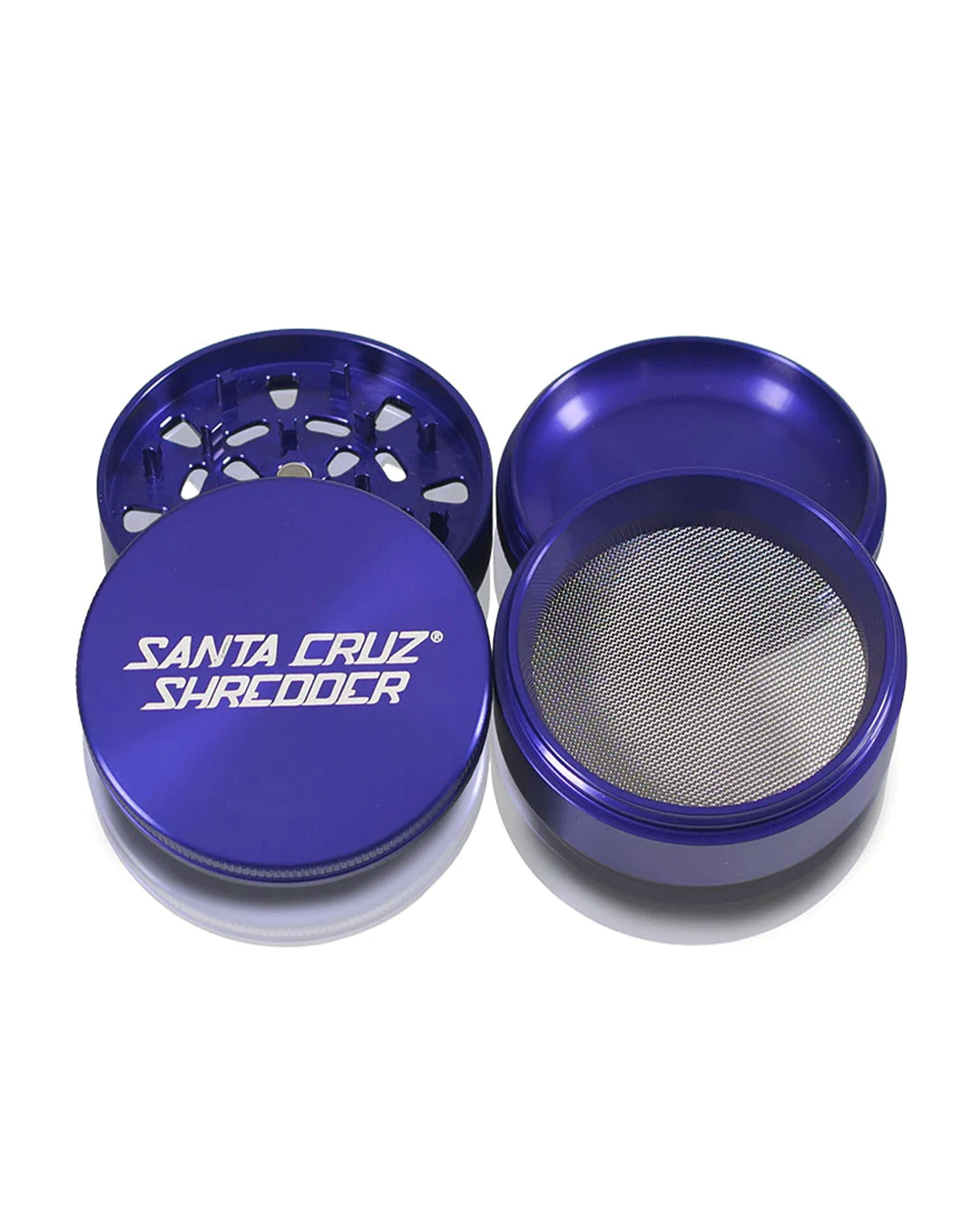 Santa Cruz Shredder - Aluminum 4 Piece Herb Grinders - Large