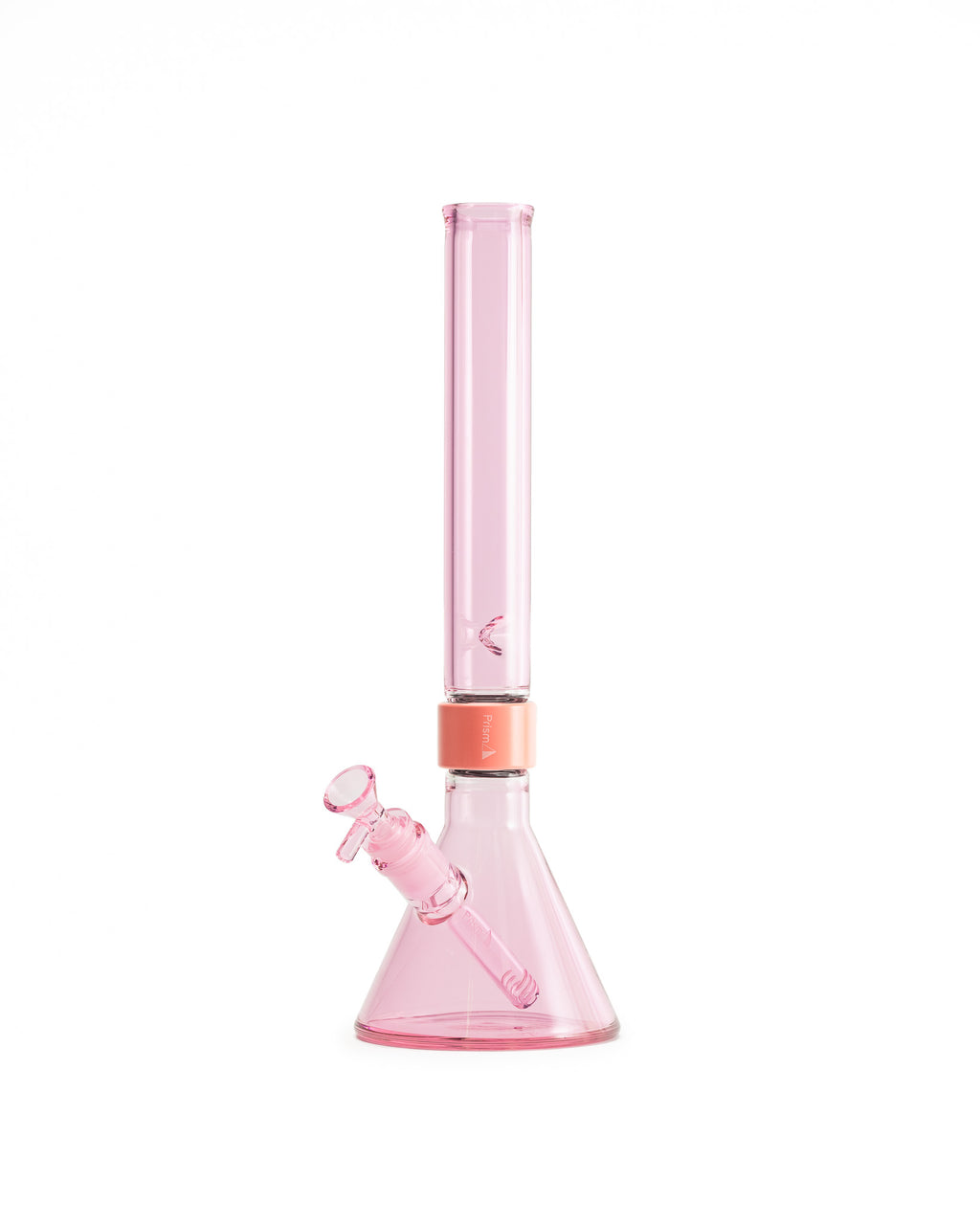 Prism Water Pipes - MINI Tall Monochrome Beaker Single Stack - Pink Lemonade (Copy)
