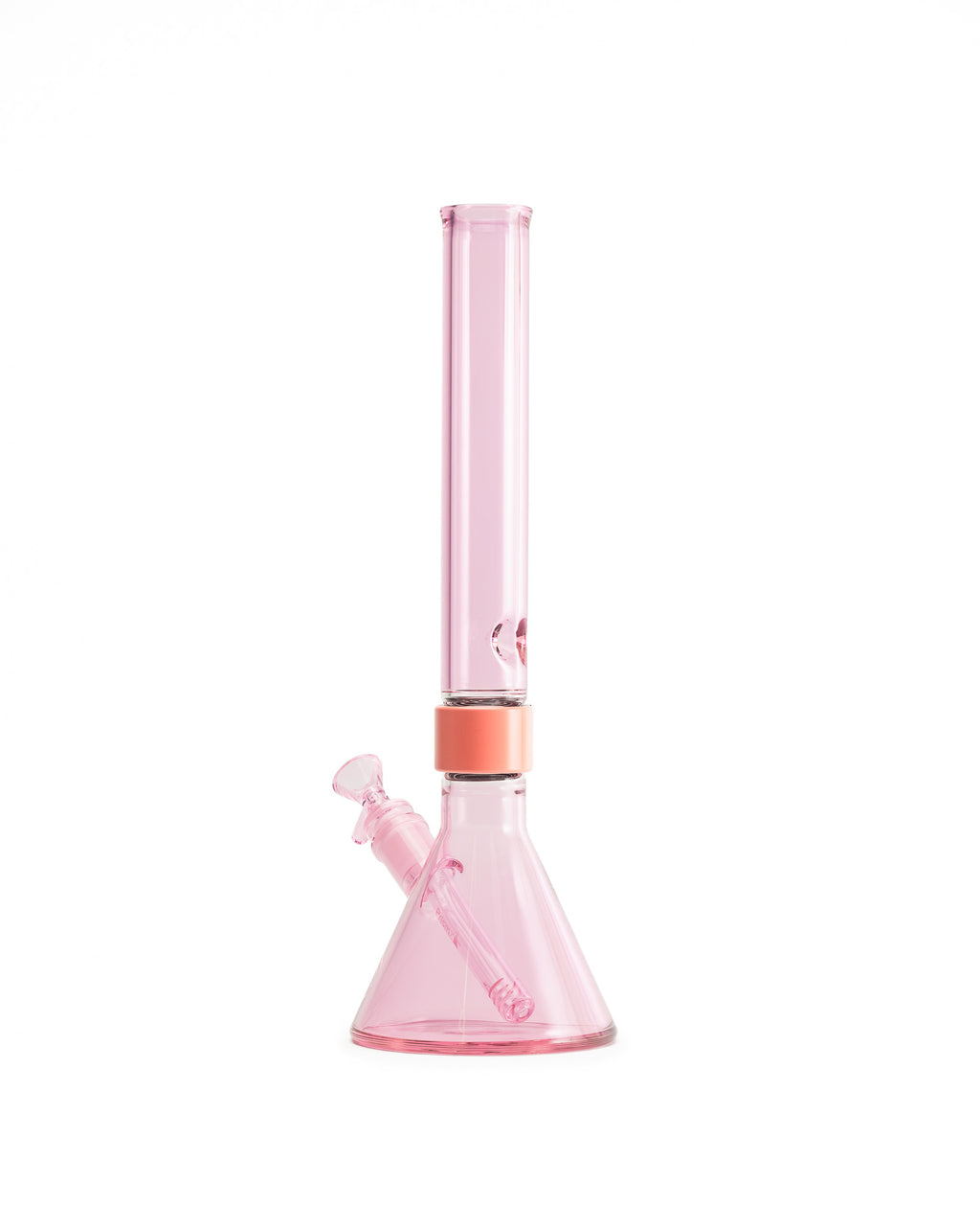 Prism Water Pipes - MINI Tall Monochrome Beaker Single Stack - Pink Lemonade (Copy)