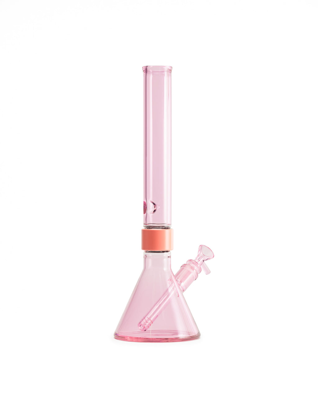 Prism Water Pipes - MINI Tall Monochrome Beaker Single Stack - Pink Lemonade (Copy)