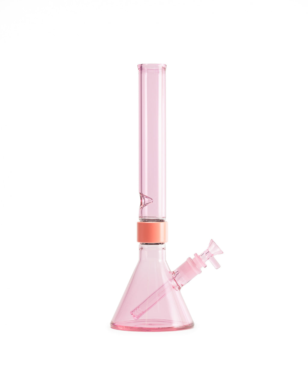Prism Water Pipes - MINI Tall Monochrome Beaker Single Stack - Pink Lemonade (Copy)