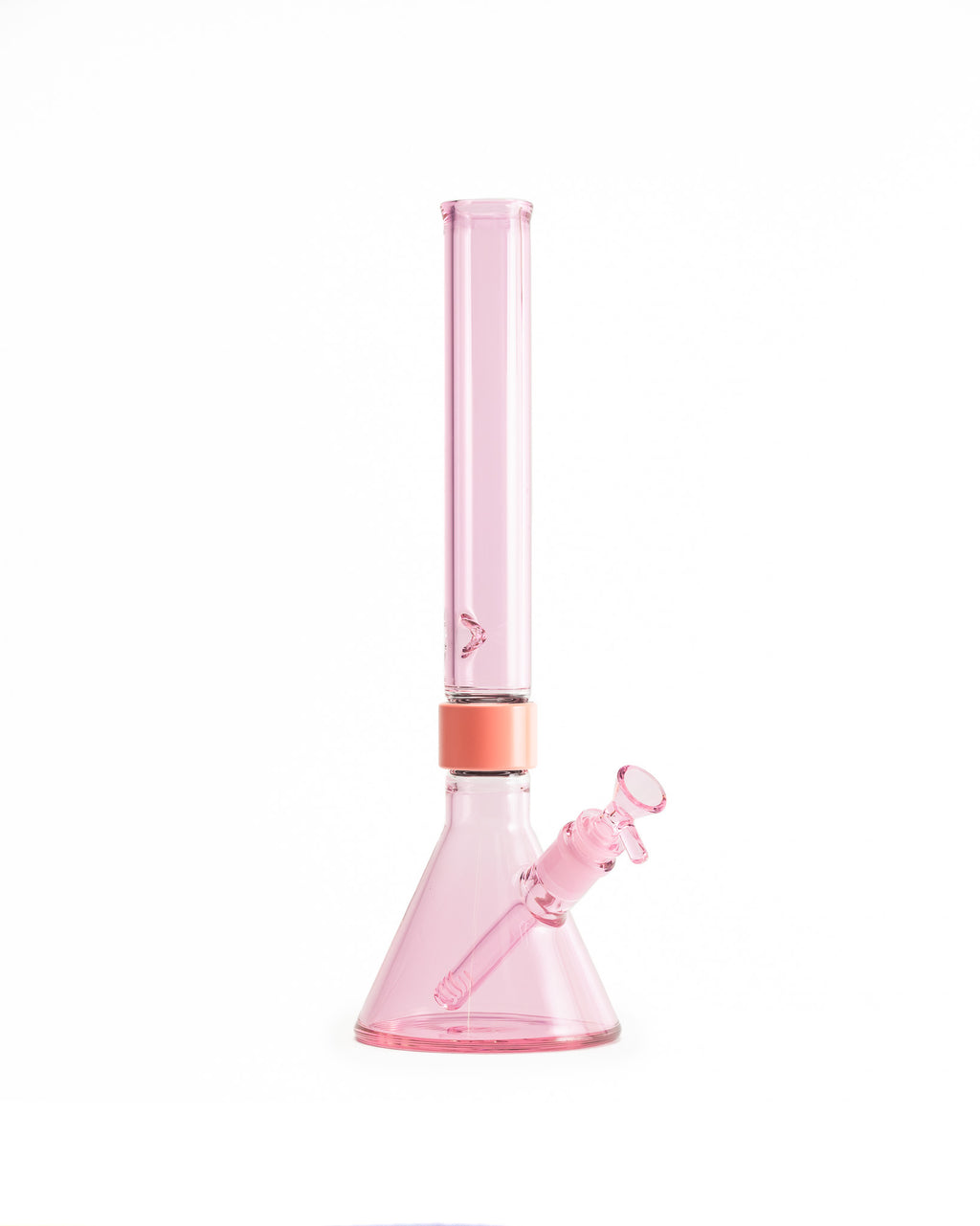 Prism Water Pipes - MINI Tall Monochrome Beaker Single Stack - Pink Lemonade (Copy)