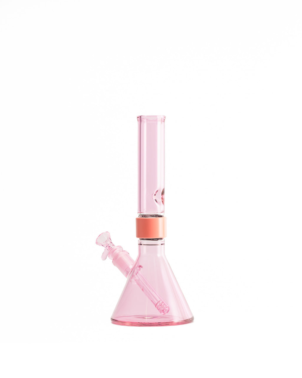 Prism Water Pipes - MINI Standard Monochrome Beaker Single Stack - Pink Lemonade