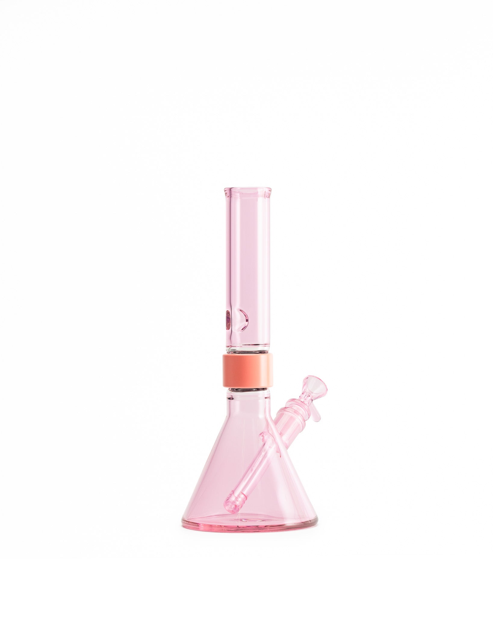 Prism Water Pipes - MINI Standard Monochrome Beaker Single Stack - Pink Lemonade