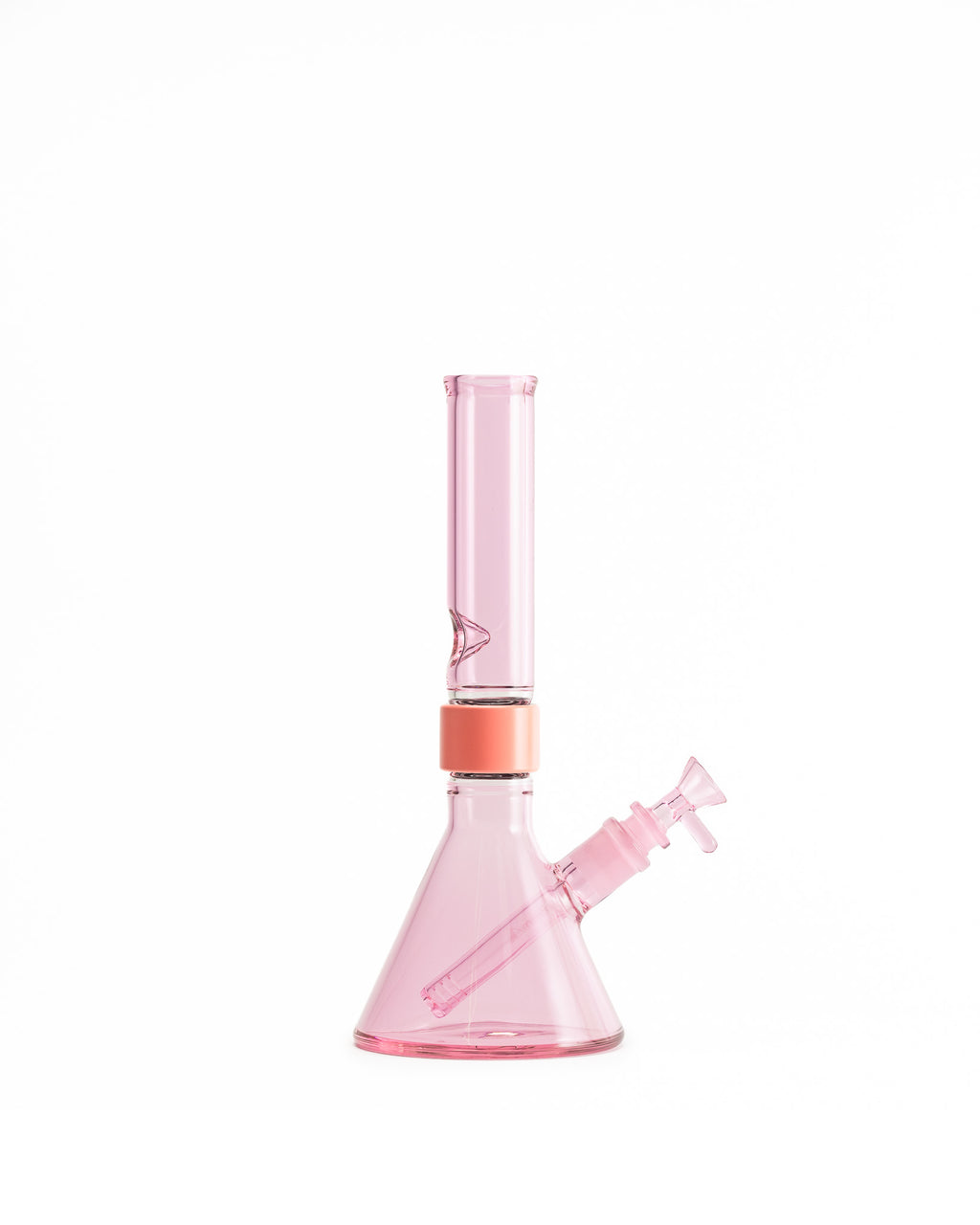 Prism Water Pipes - MINI Standard Monochrome Beaker Single Stack - Pink Lemonade