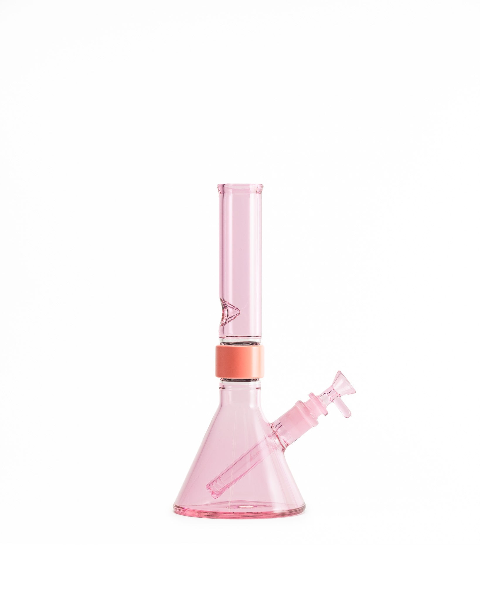 Prism Water Pipes - MINI Standard Monochrome Beaker Single Stack - Pink Lemonade