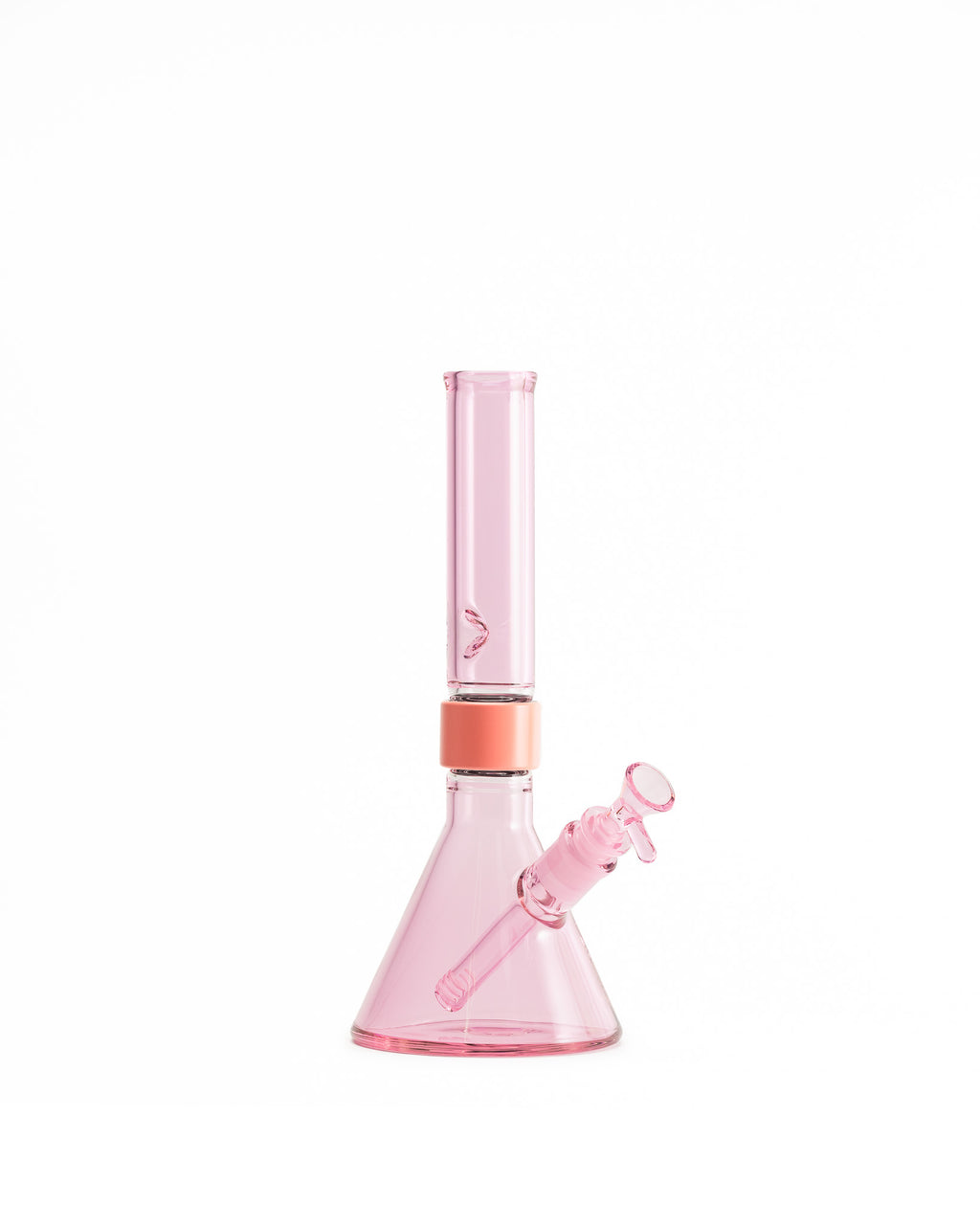 Prism Water Pipes - MINI Standard Monochrome Beaker Single Stack - Pink Lemonade