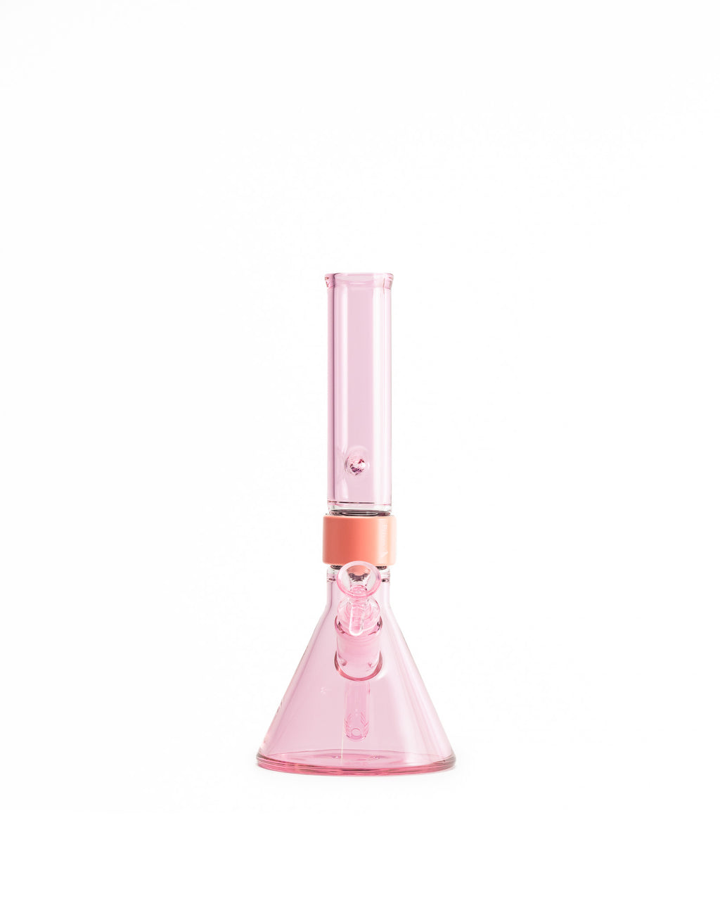 Prism Water Pipes - MINI Standard Monochrome Beaker Single Stack - Pink Lemonade
