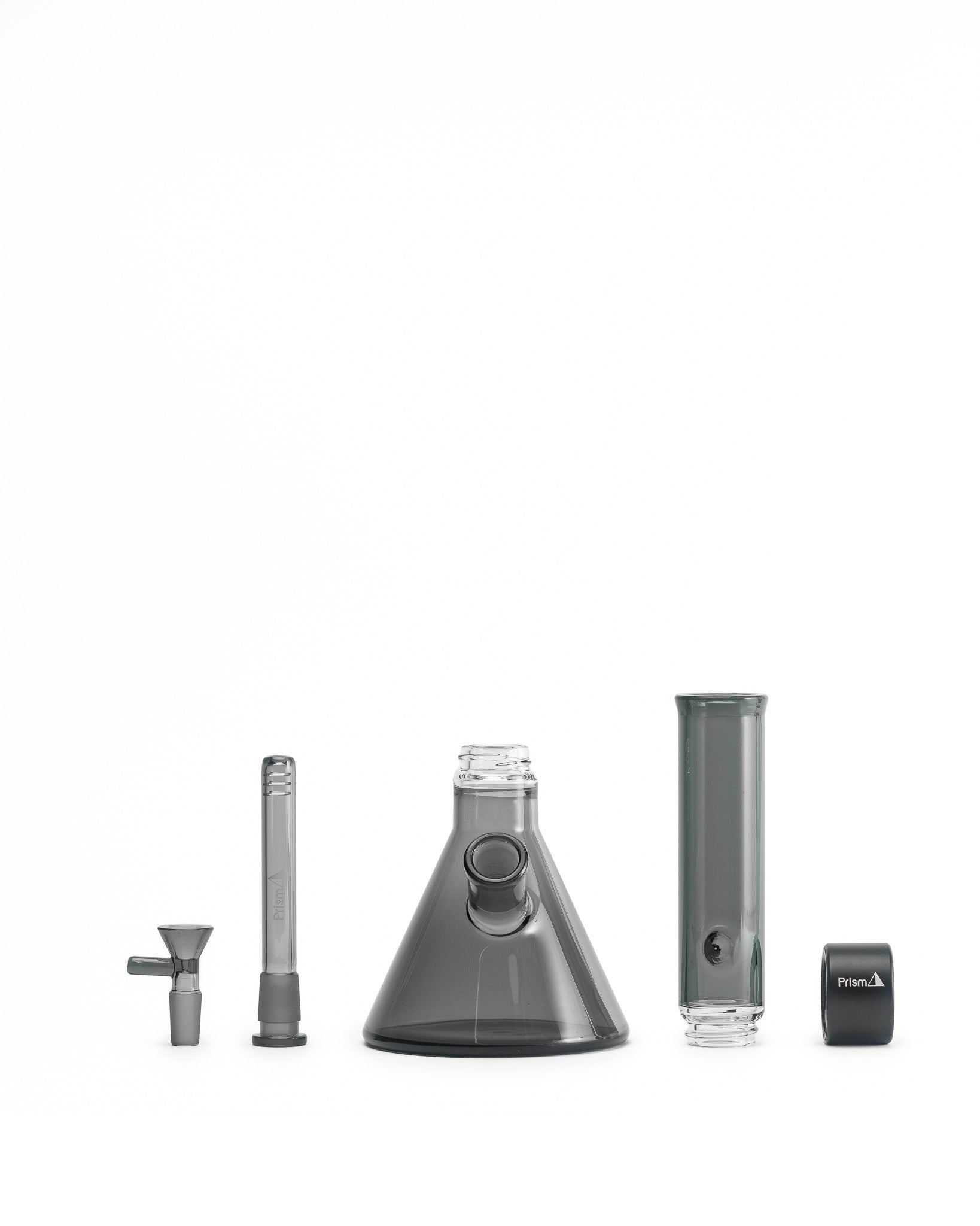 Prism Water Pipes - MINI Standard Monochrome Beaker Single Stack - Midnight