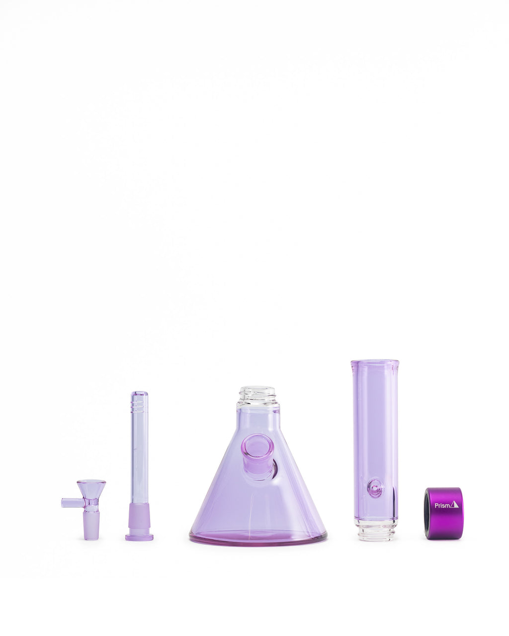 Prism Water Pipes - MINI Standard Monochrome Beaker Single Stack - Grape Jolly Rancher