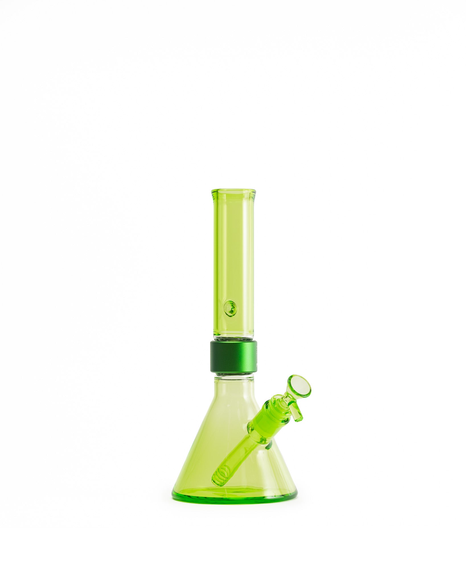 Prism Water Pipes - MINI Standard Monochrome Beaker Single Stack - Slime